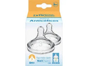 Tetina de silicona de boca ancha Dr. Browns Nivel 3 x 2 unidades +6 meses