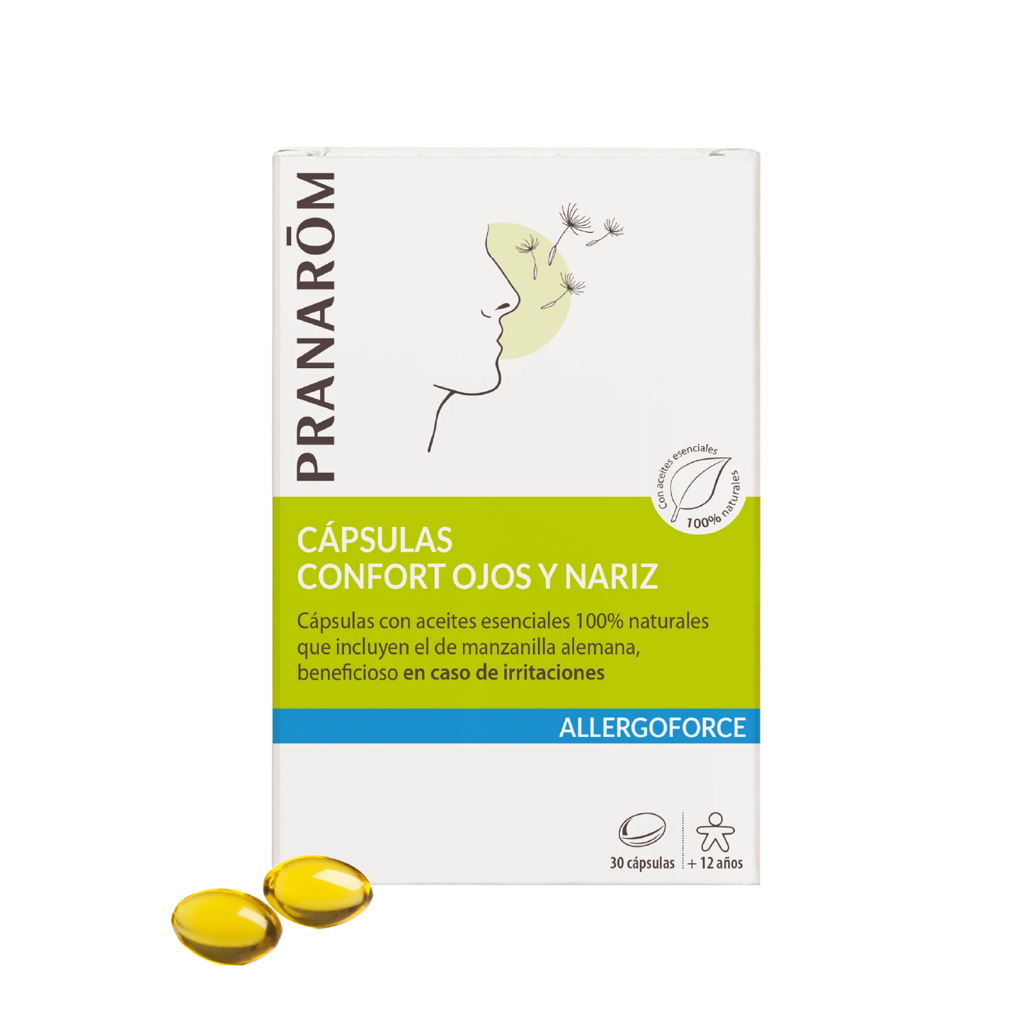 Pranarom Allergoforce Conforto Olhos e Nariz 30 Cápsulas