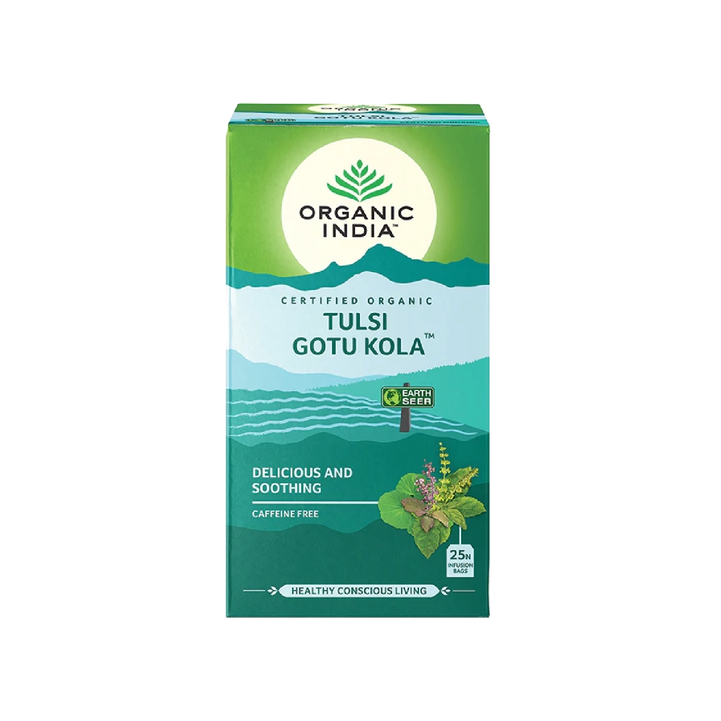 Organic India Tulsi Gotu Kola 25 Sobres