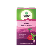 Tulsi orgánico de la India, rosa dulce, 25 sobres