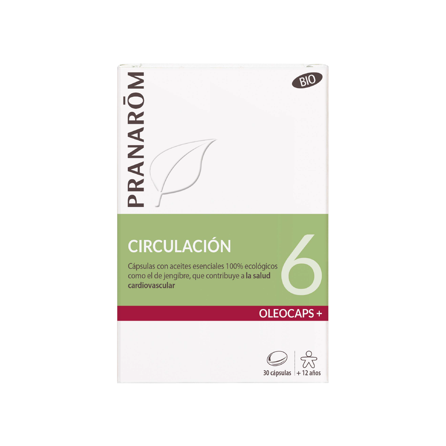 Pranarom Oleocaps+ 6 Circulação 30 Cápsulas