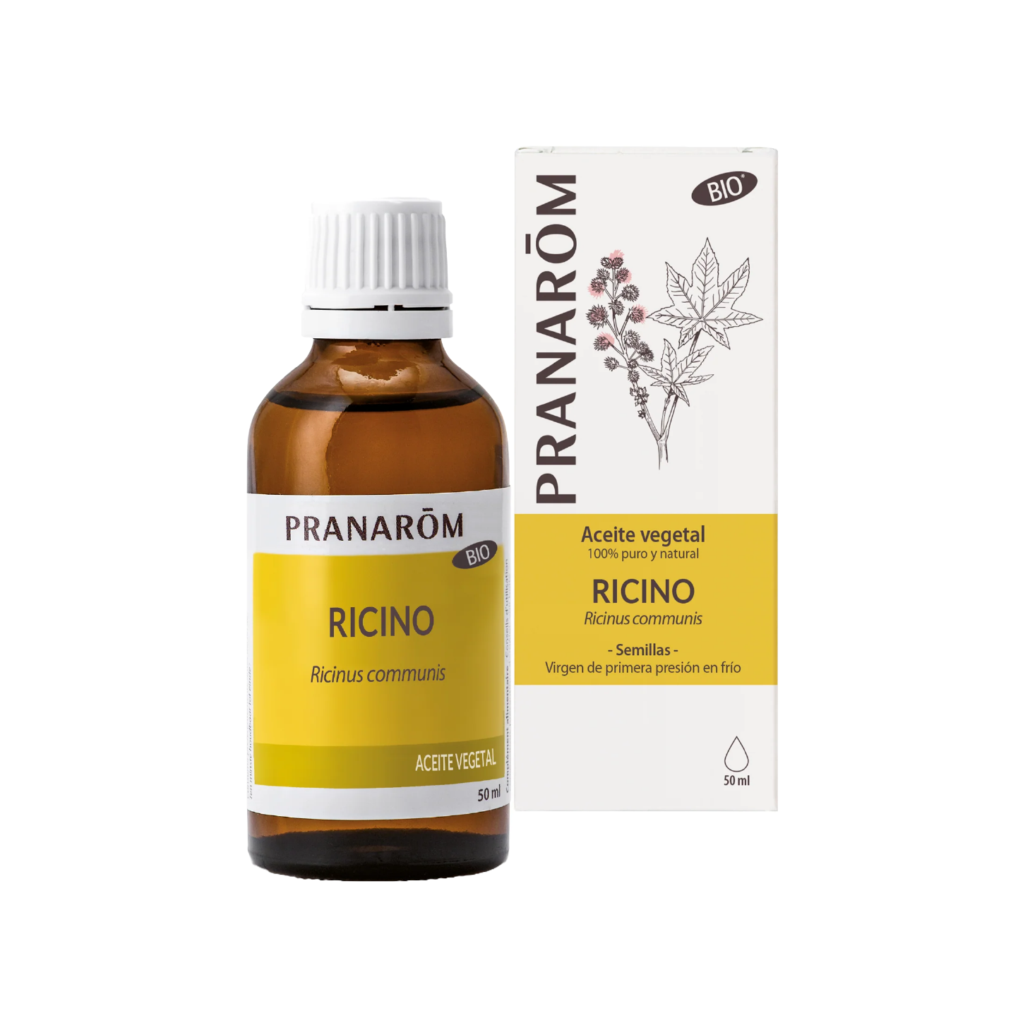 Pranarom Óleo Vegetal Rícino Bio 50ml