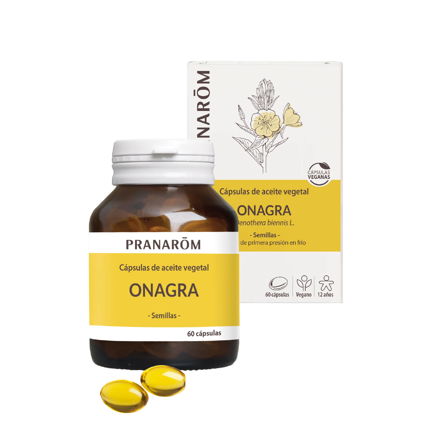 Pranarom Óleo Vegetal Onagra 60 Cápsulas