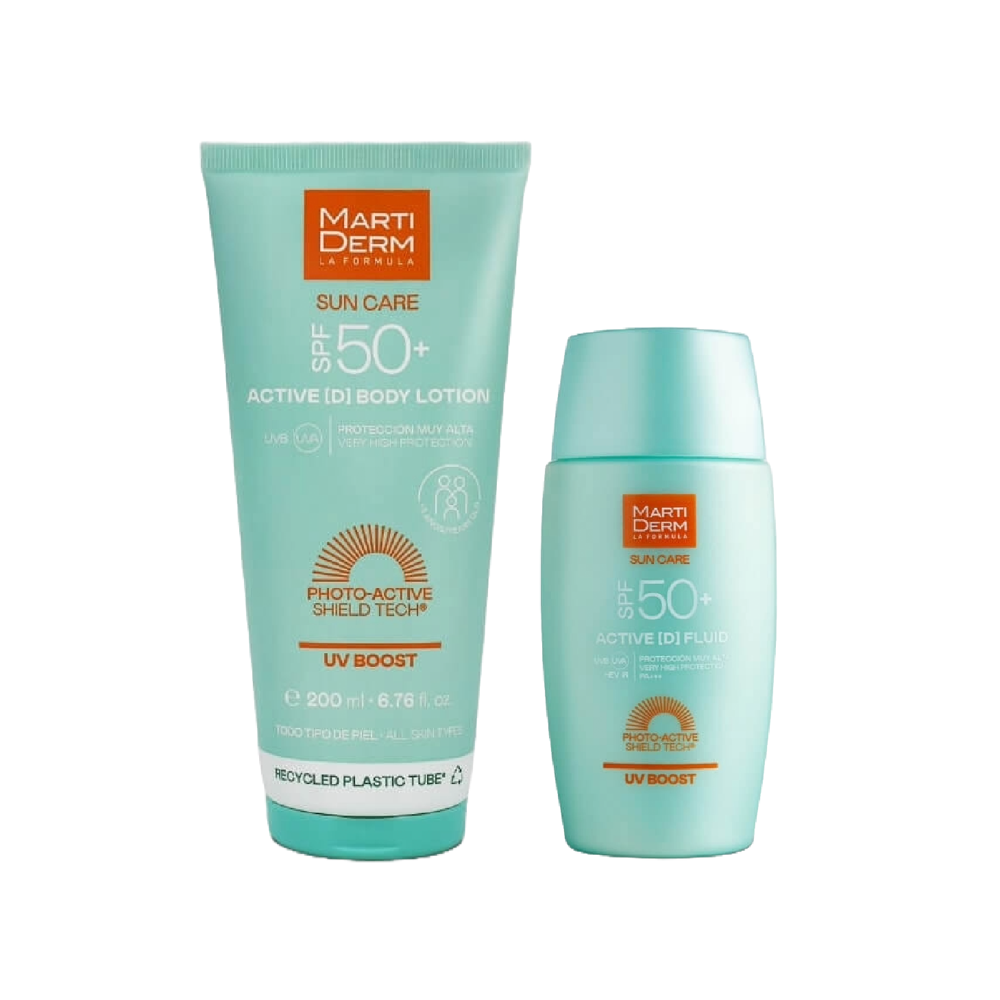 MartiDerm Sun Care Active Corporal SPF50+ 200 ml + Active Fluid SPF50+ 50ml