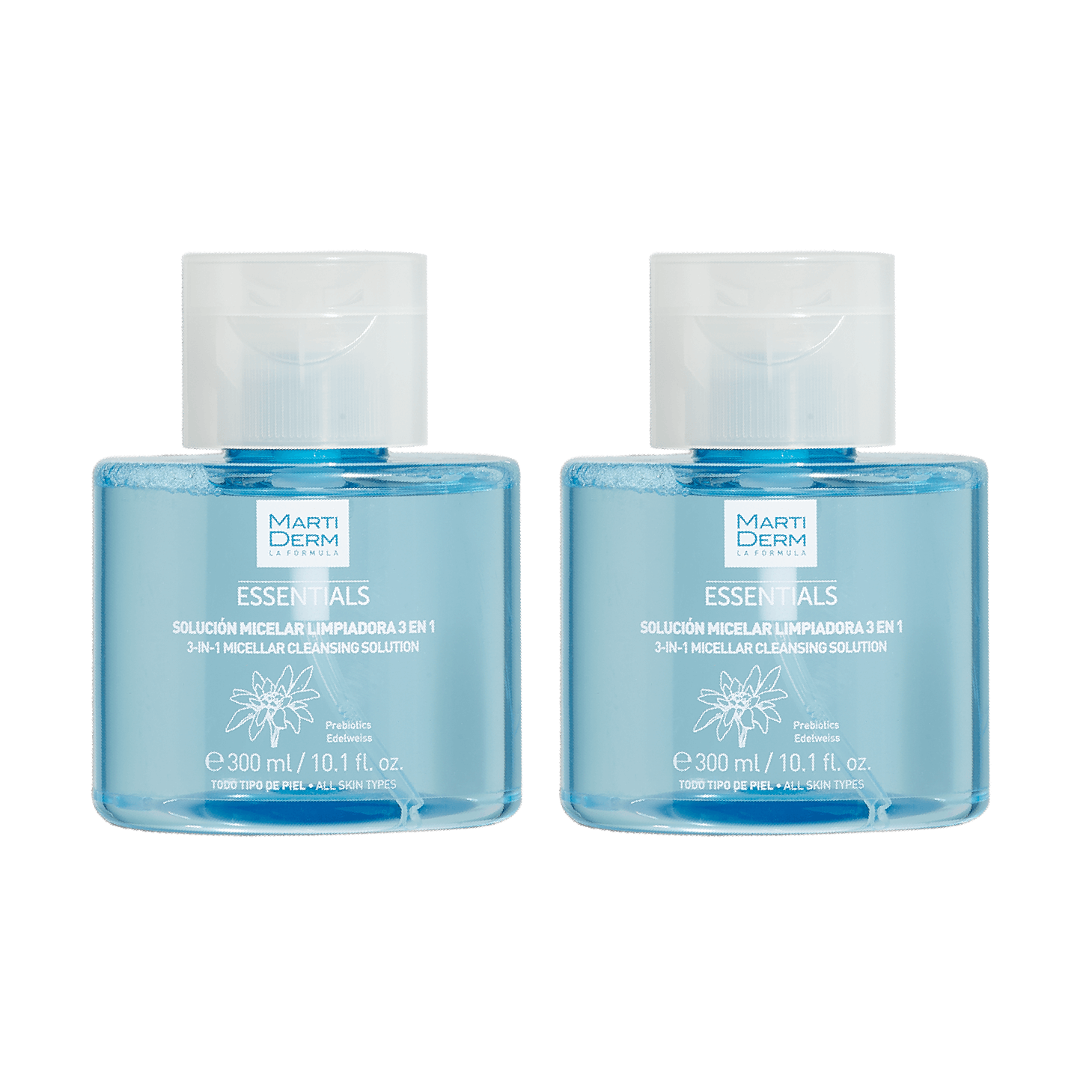 Martiderm Essentials Solução Micelar de Limpeza 3-em-1 x 2 Unidades
