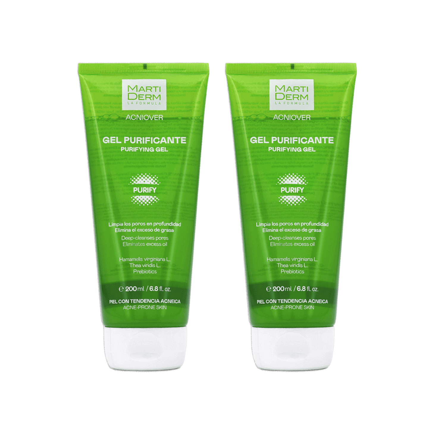 Martiderm Acniover Gel Purificante 200ml x 2 Unidades
