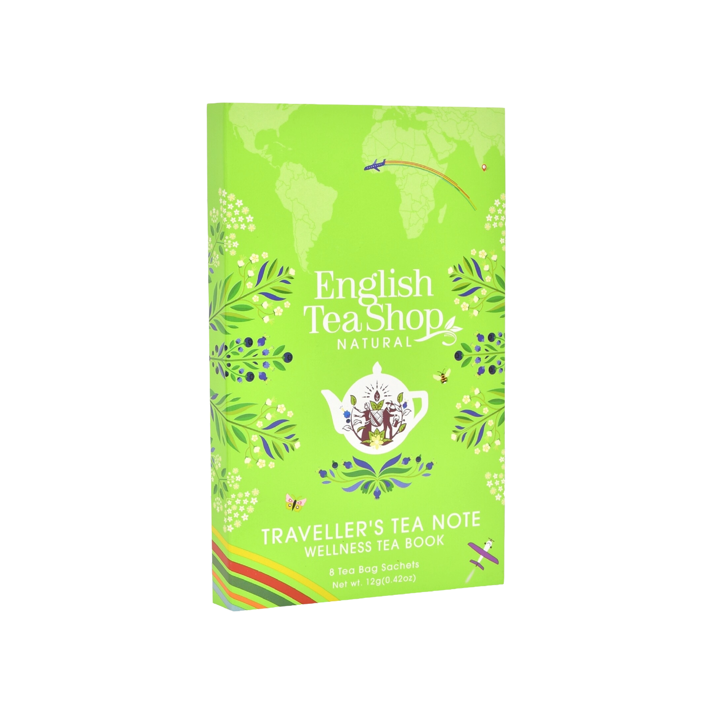 English Tea Livro de Chá Wellness Tea Book 8 Saquetas