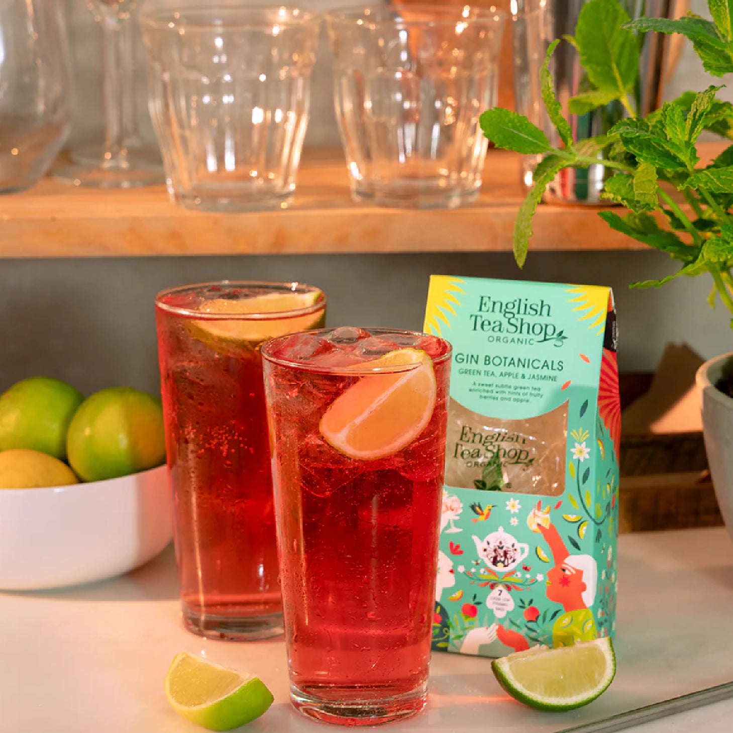 English Tea Gin Botanicals Chá verde, Maçã e Jasmin