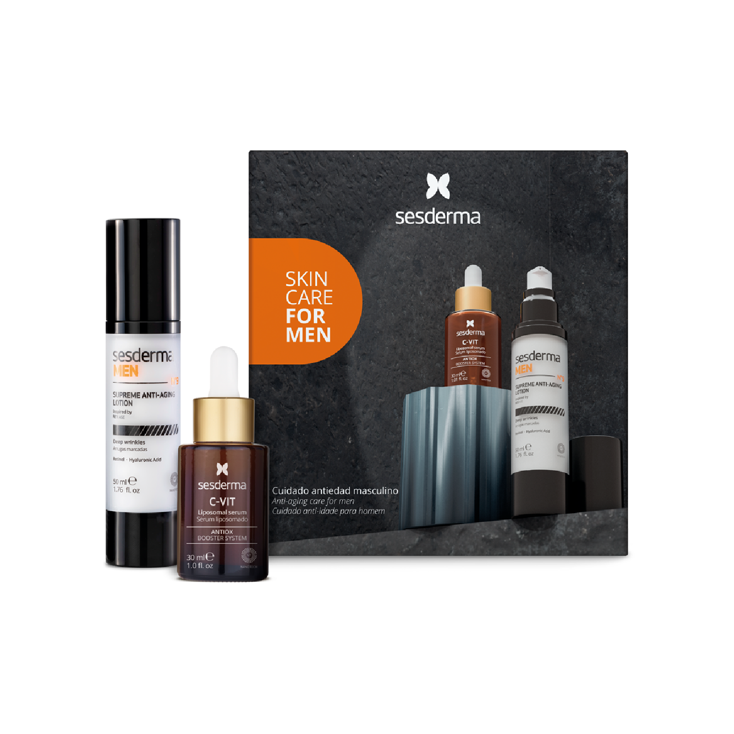 Set de regalo antiedad Sesderma para hombre
