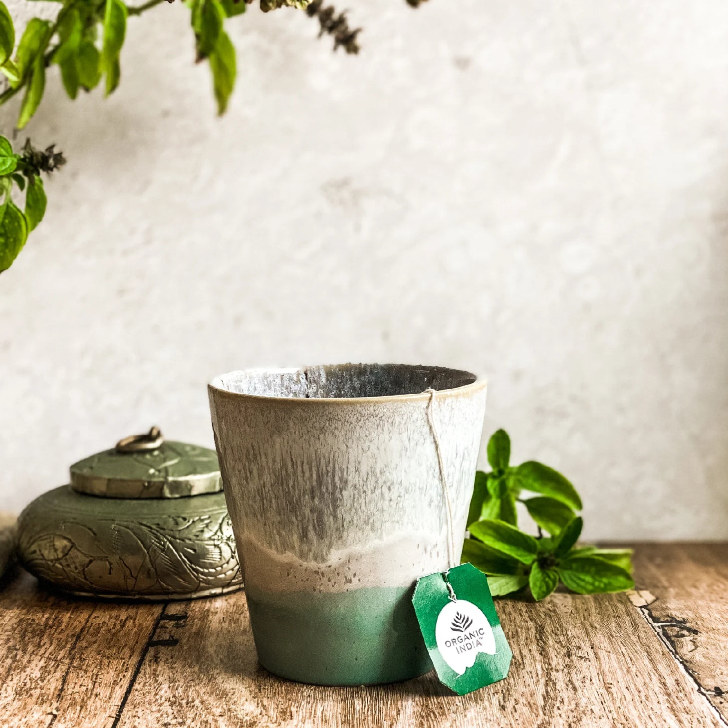 Té verde Tulsi clásico de Organic India, 25 bolsitas