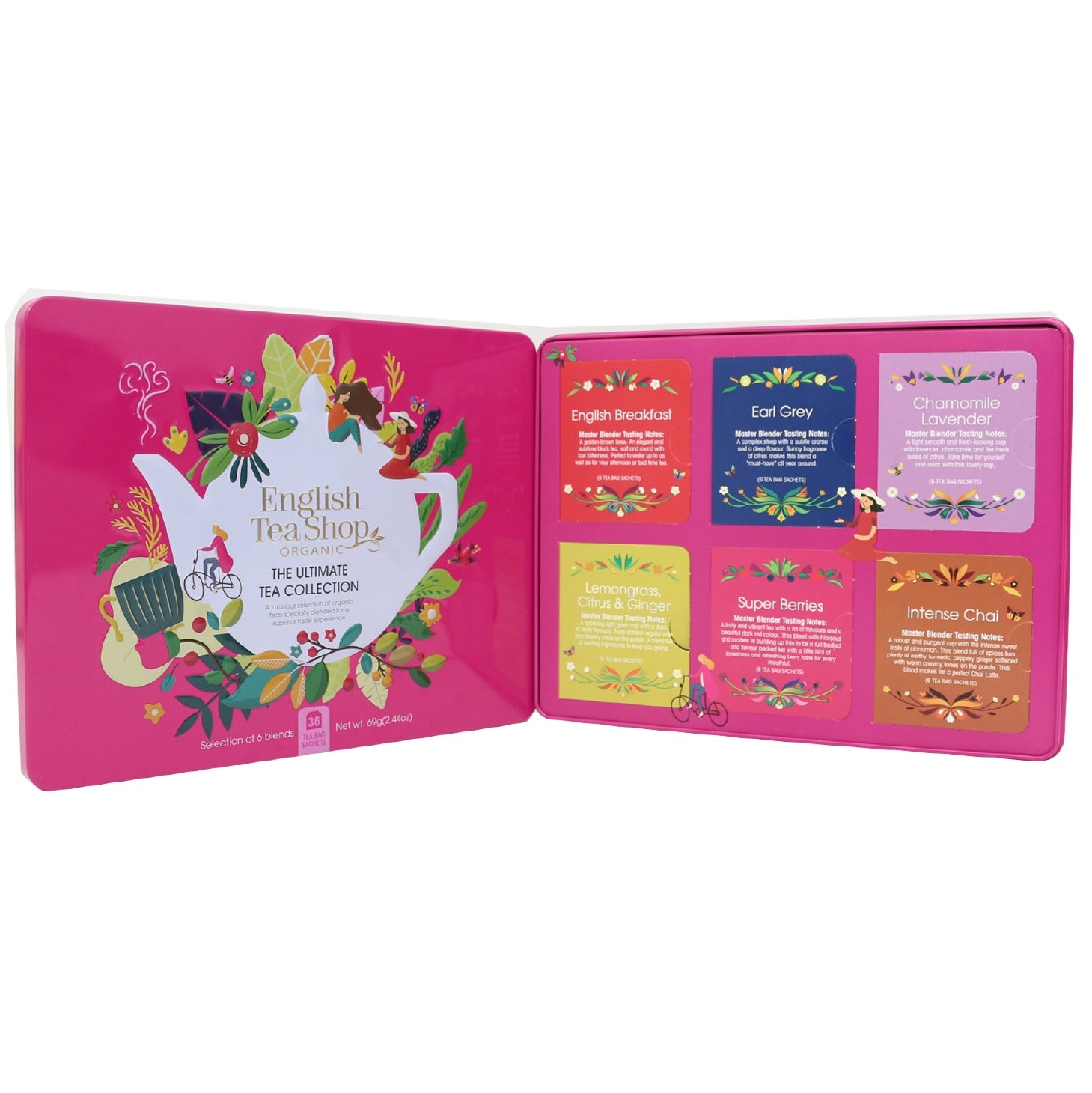English Tea Ref:58144 Ultimate Col Gift Tin Pink