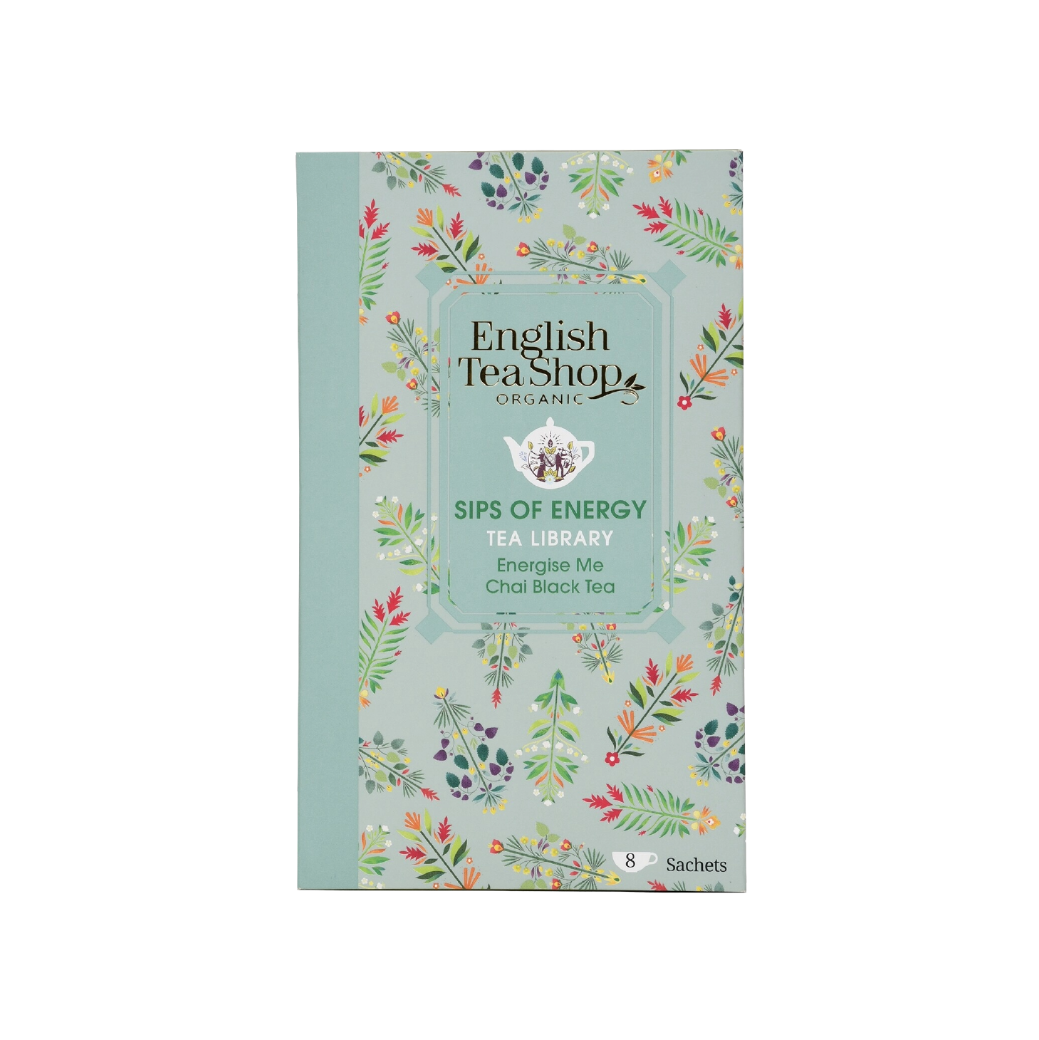English Tea Livro de Chá para Viajantes Sips of Energy 8 Saquetas