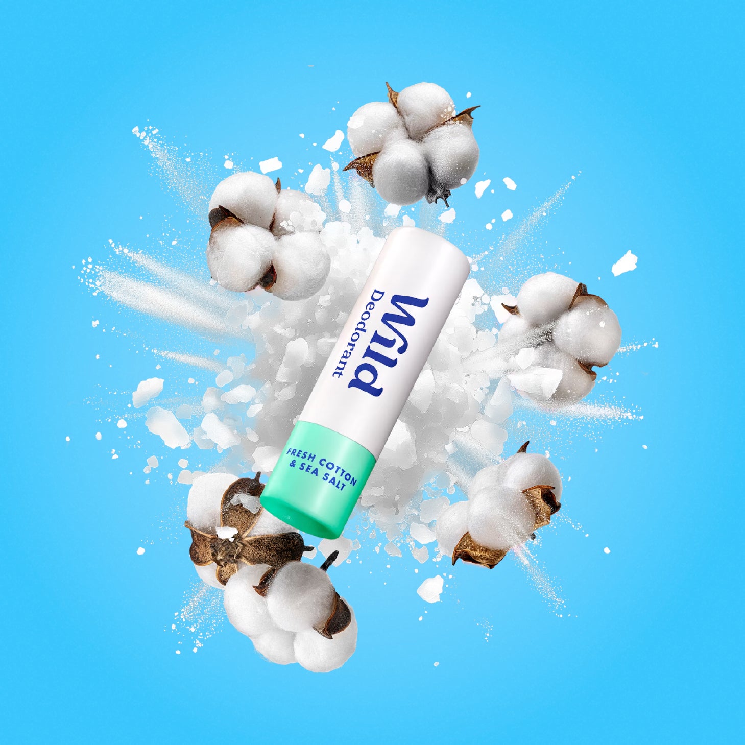 Wild Desodorizante Natural Mini Algodão e Sal Marinho