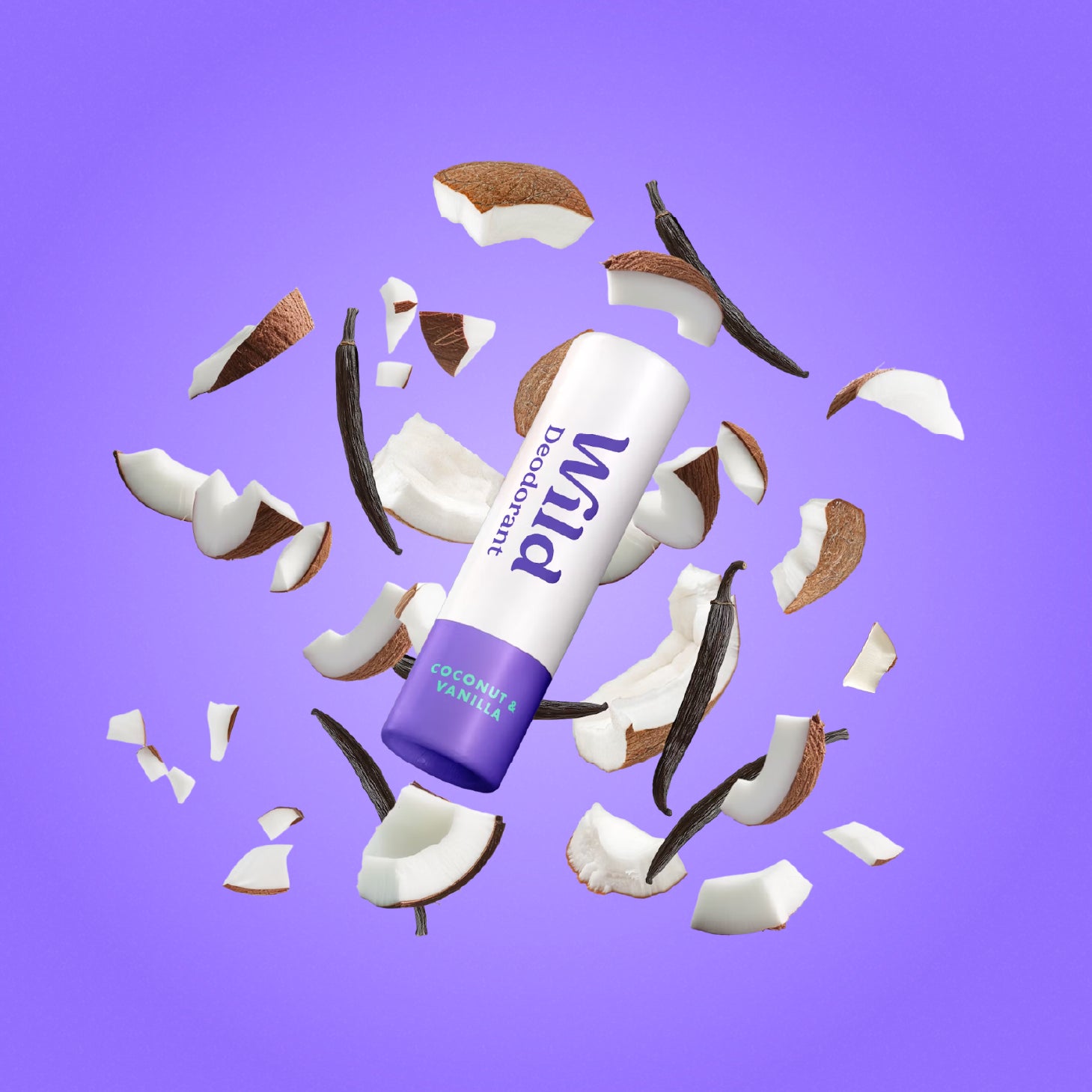 Wild Desodorizante Natural Mini Coco e Baunilha