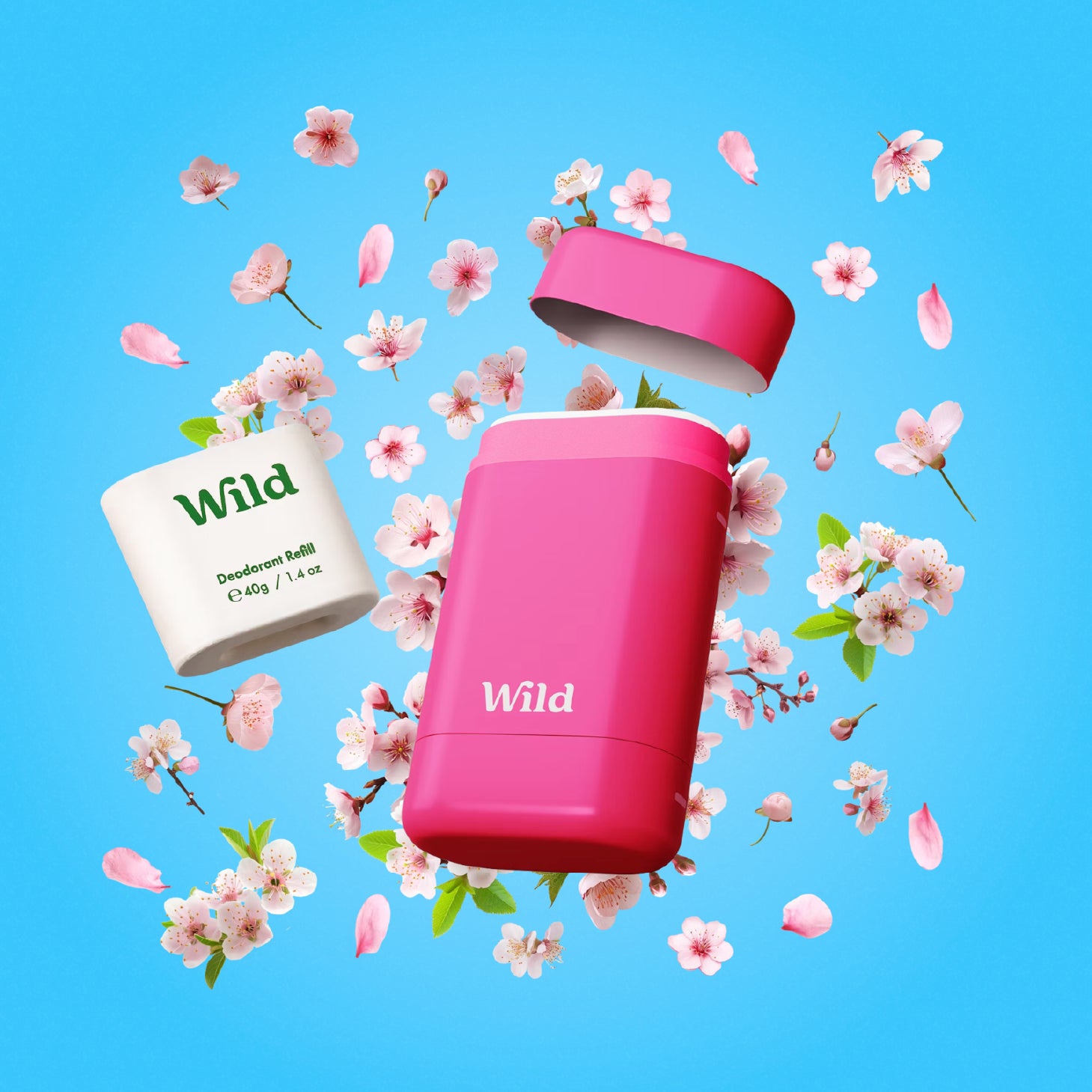 Wild Desodorizante Natural Recarga Flor de Cerejeira