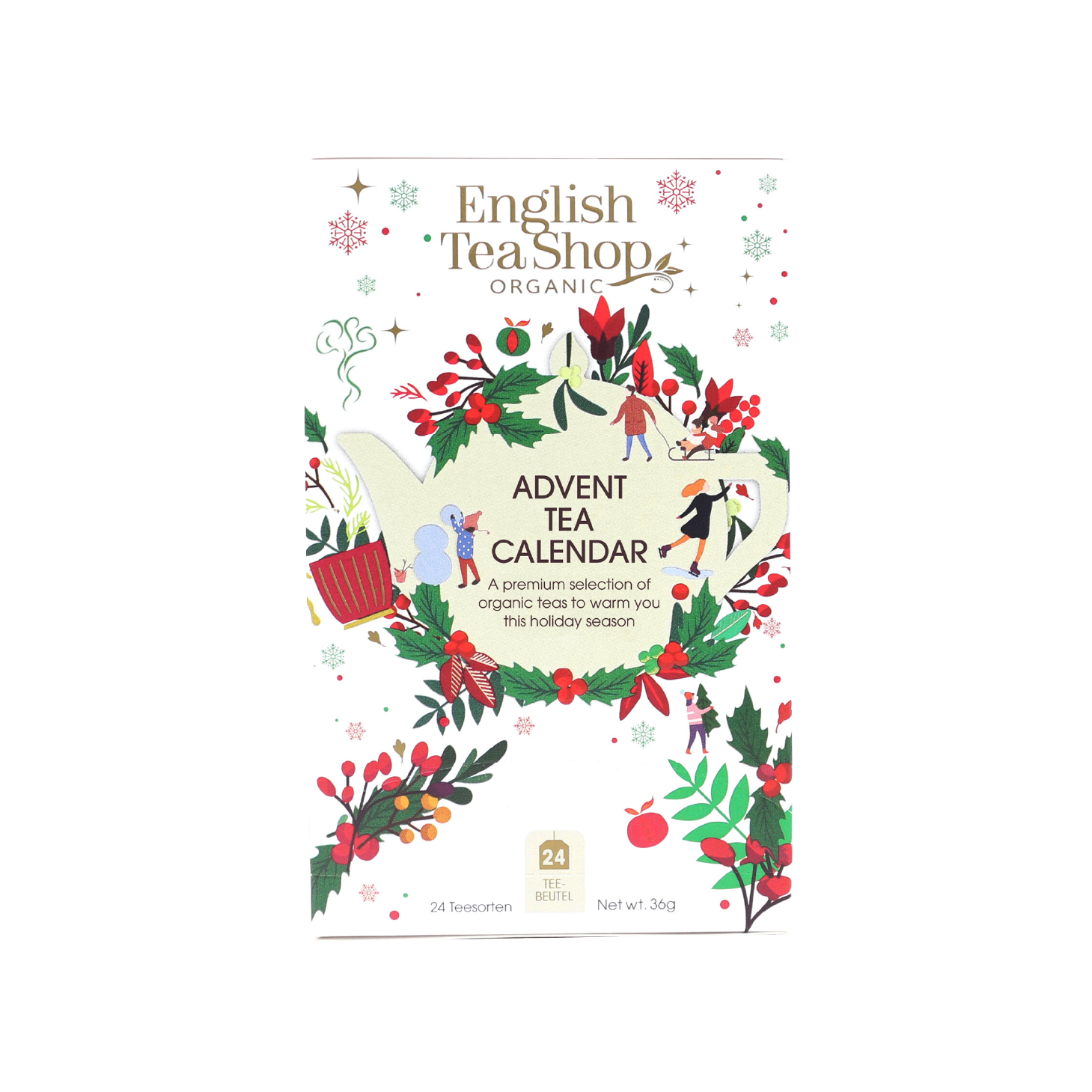 English Tea Calendário de Advento Branco 25 Saquetas