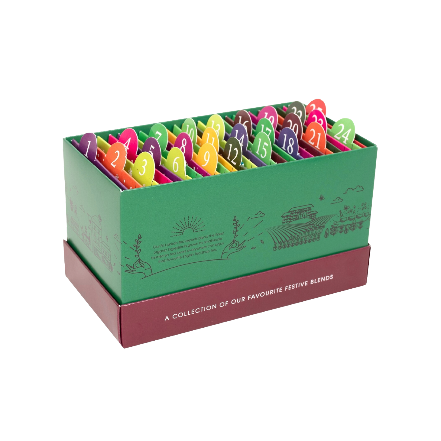 English Tea Calendário do Advento Verde 25 Saquetas