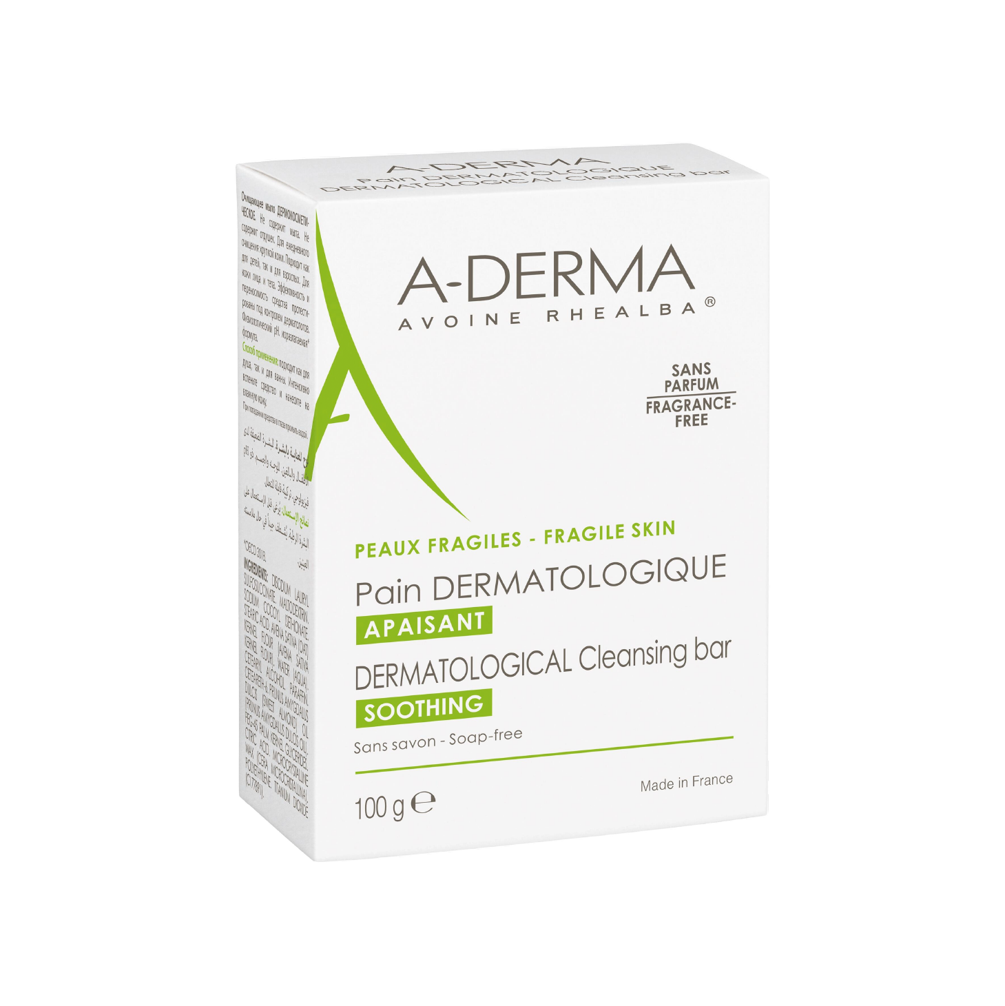 A-Derma Pain Calmante de Limpeza Aveia 100g