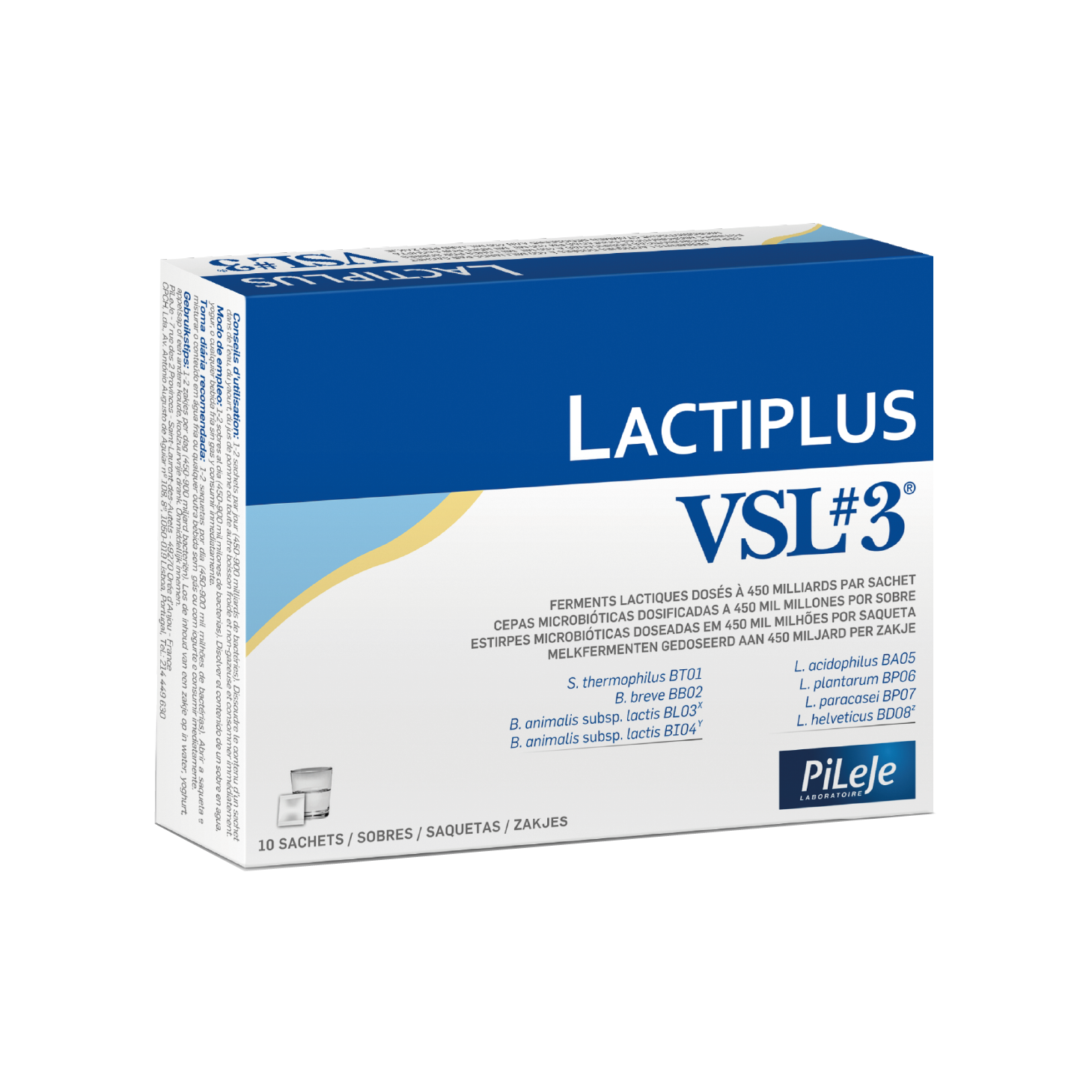 Pileje VSL 3 Saquetas 4,4g x 10 Unidades