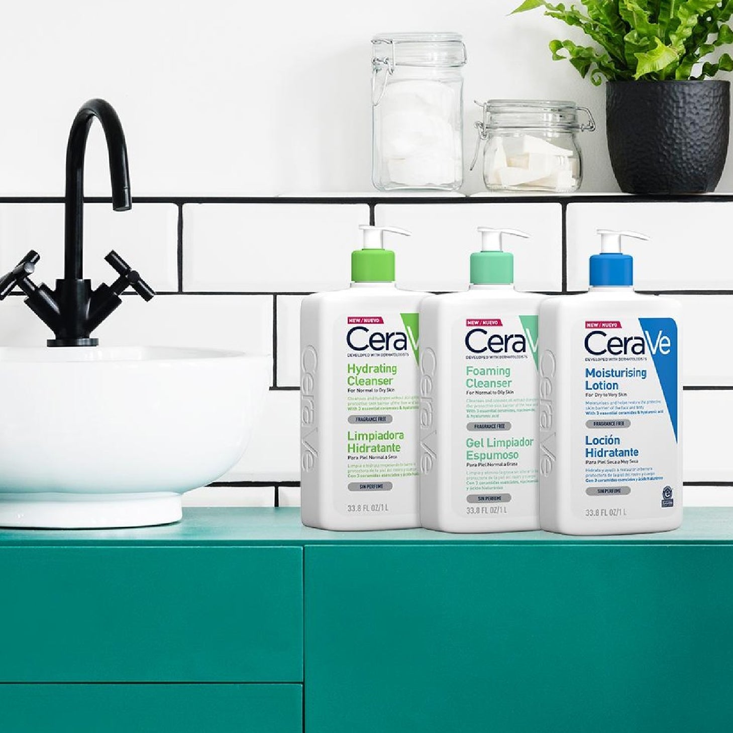 Gel limpiador espumoso CeraVe 1L