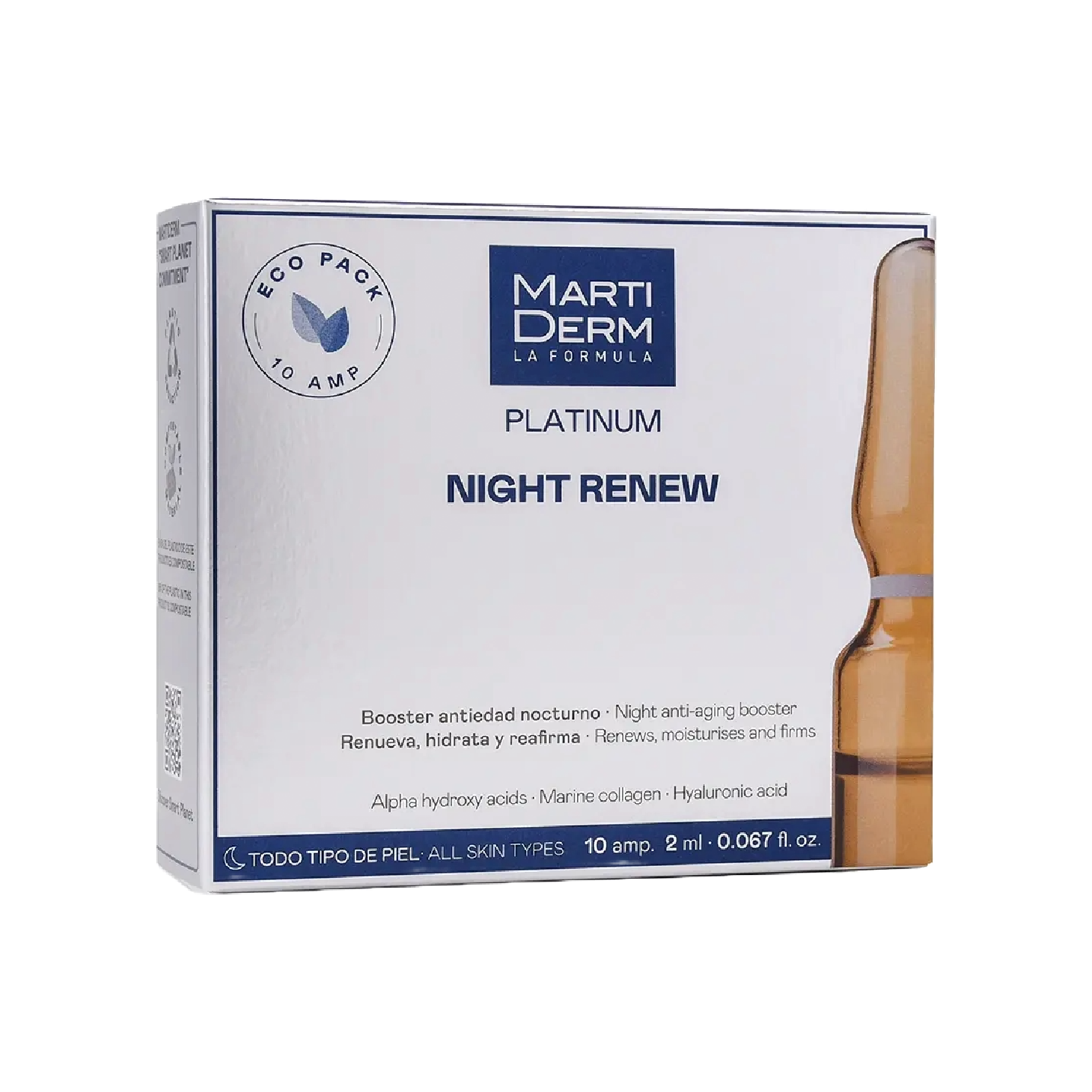Martiderm Platinum Night Renew 2ml x 10 Ampolas