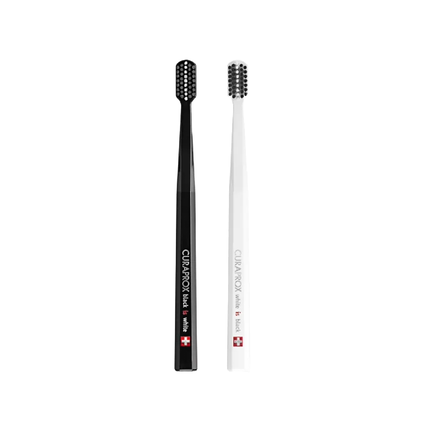 Curaprox Black Is White Kit Escova de Dentes Branca + Escova Preta