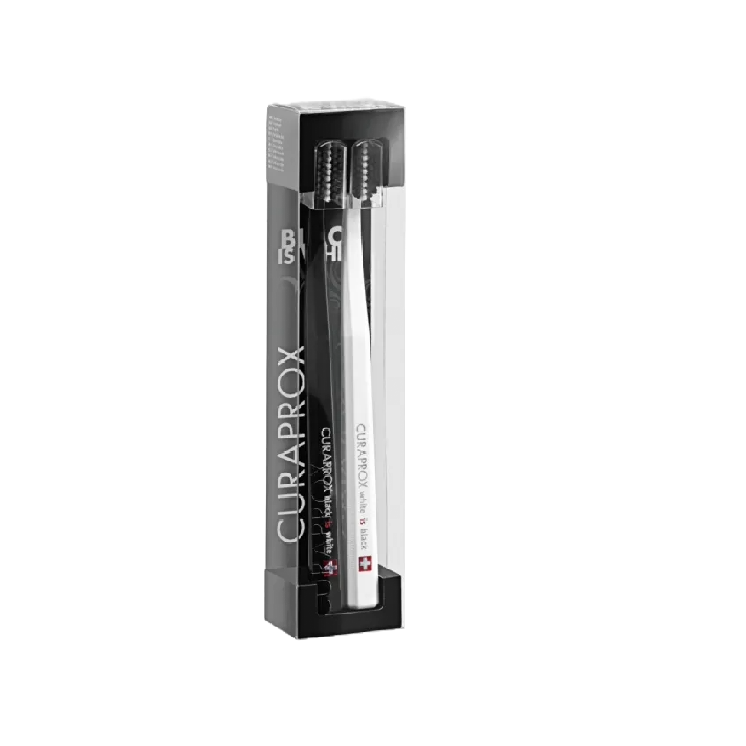 Curaprox Black Is White Kit Escova de Dentes Branca + Escova Preta