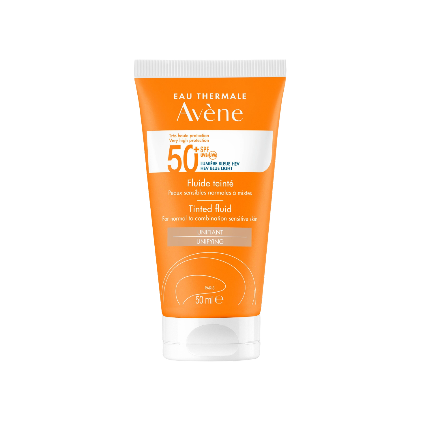 Avène Solar Fluido Elevada Proteção com Cor SPF50+ 50ml