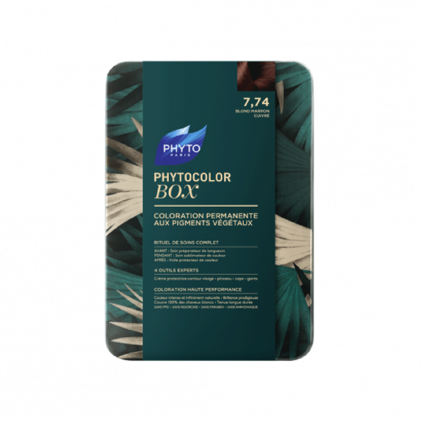 Phytocolor Box Coloração 7.74 Louro Escuro Acobreado