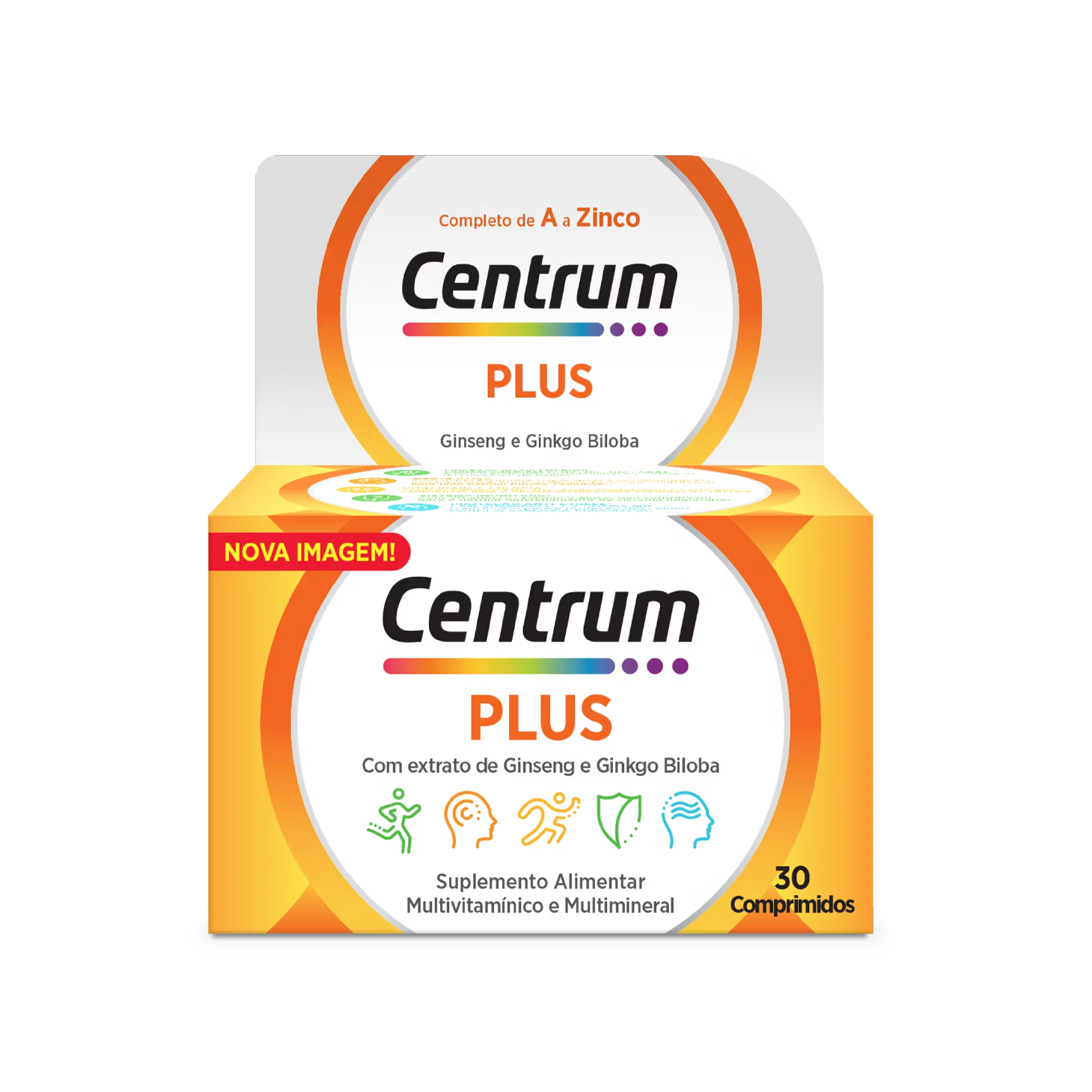 Centrum Plus Ginseng & Ginkgo 30 Comprimidos