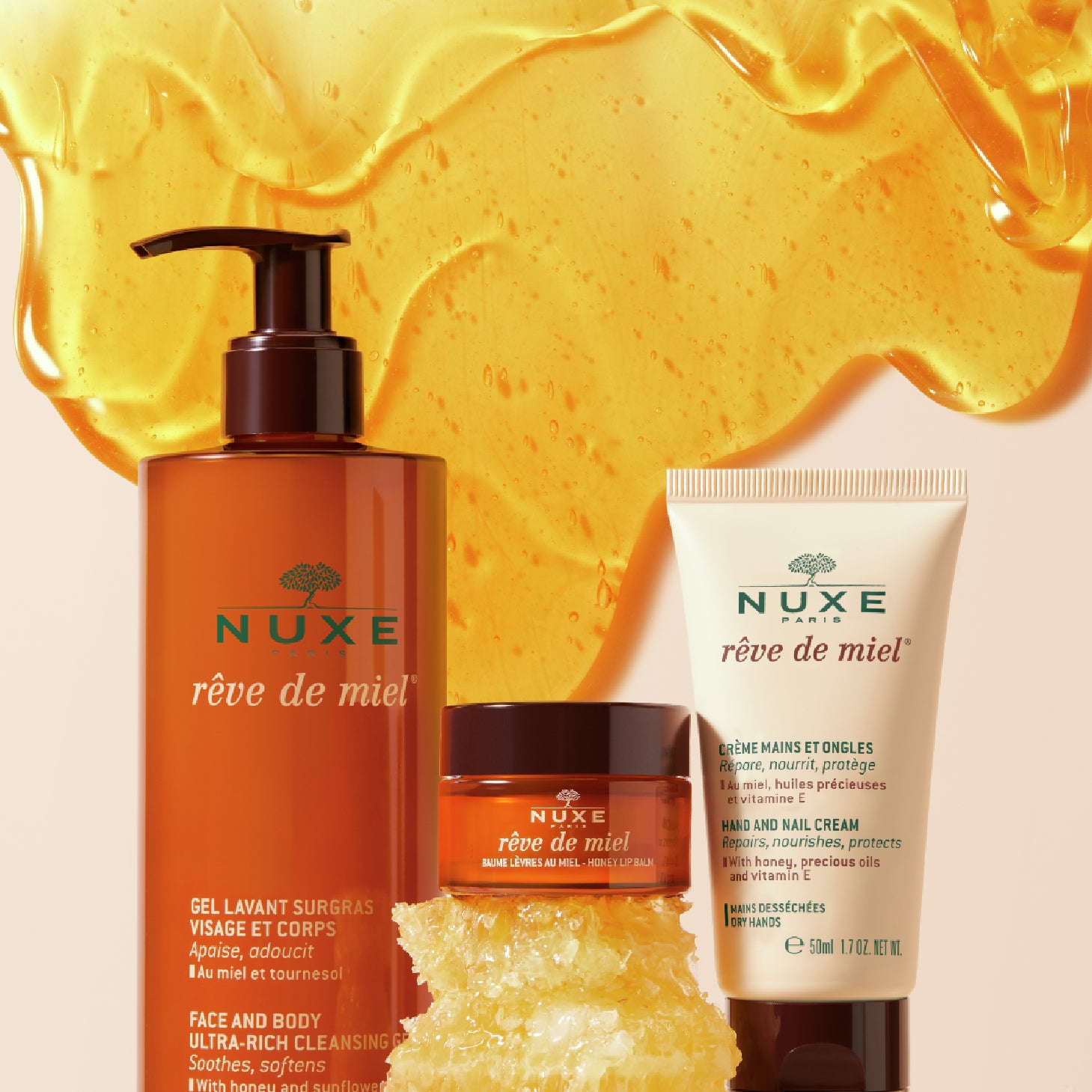 Nuxe Rêve de Miel Creme de Mãos e Unhas 50ml