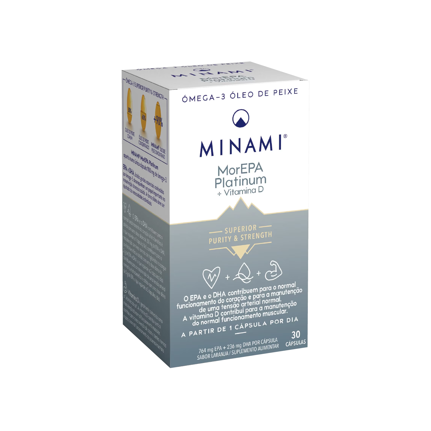 Minami MorEPA Platinum + Vitamina D 30 Cápsulas