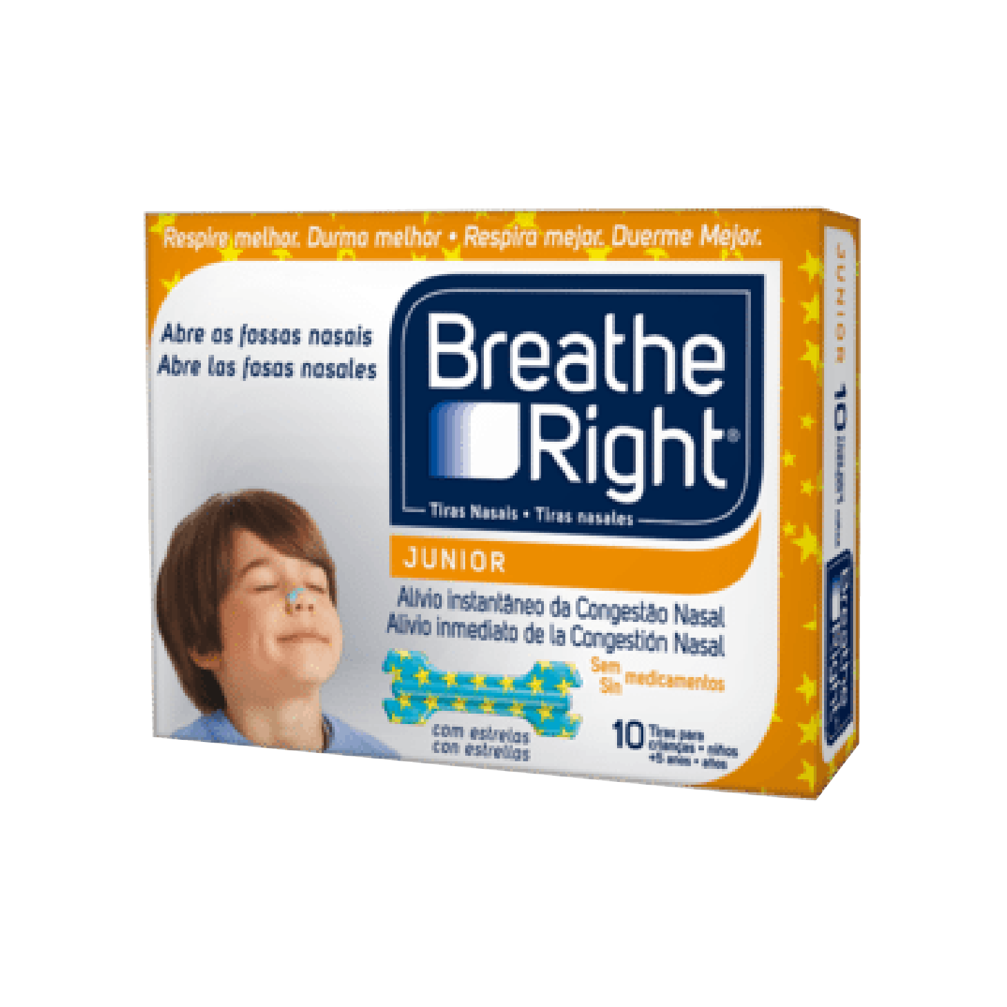 Breathe Right Júnior Tiras Nasais x 10 Unidades