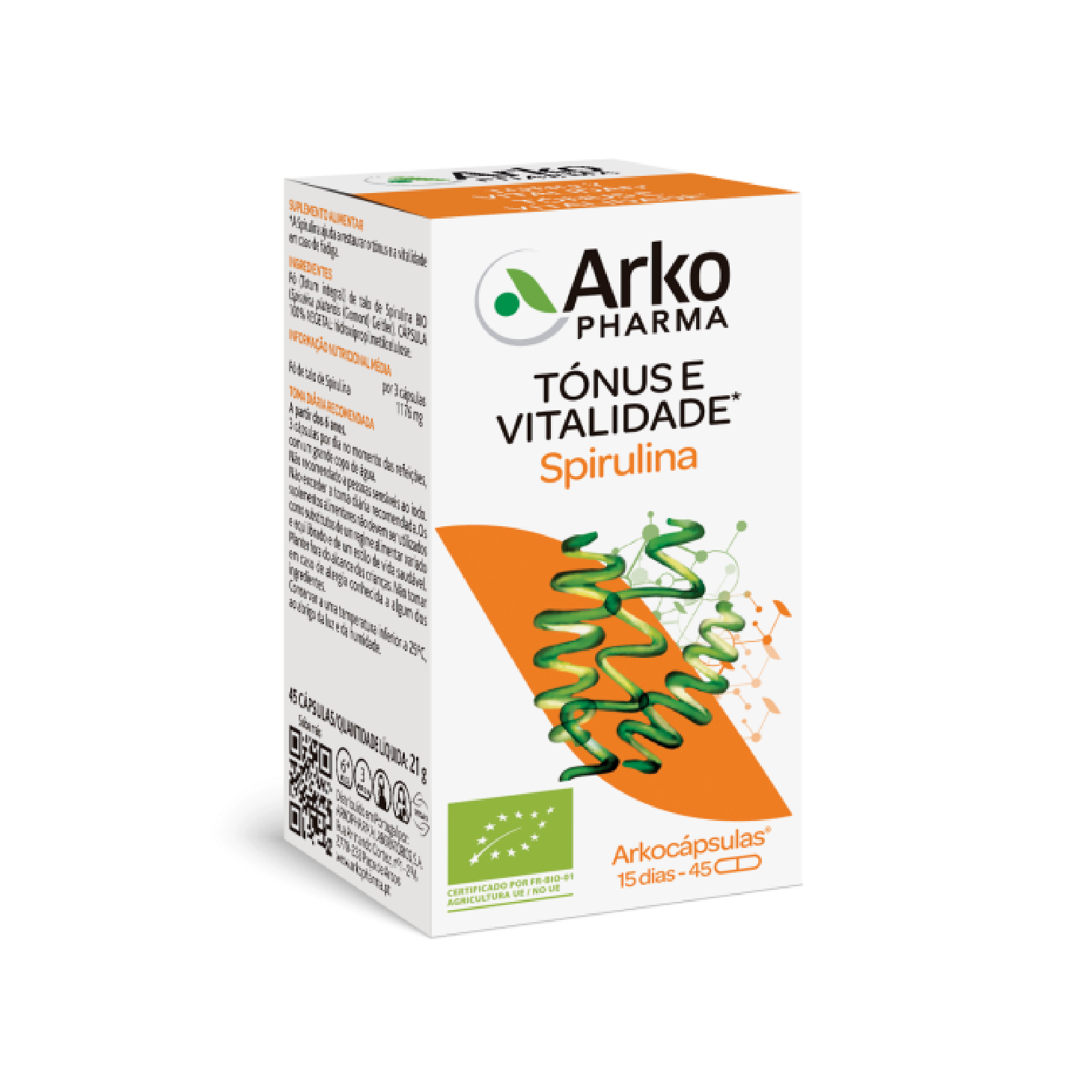 Arkocápsulas Spirulina Bio 45 Cápsulas