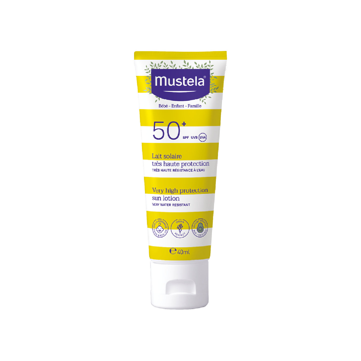 Mustela Solar Leite SPF50+ 40ml
