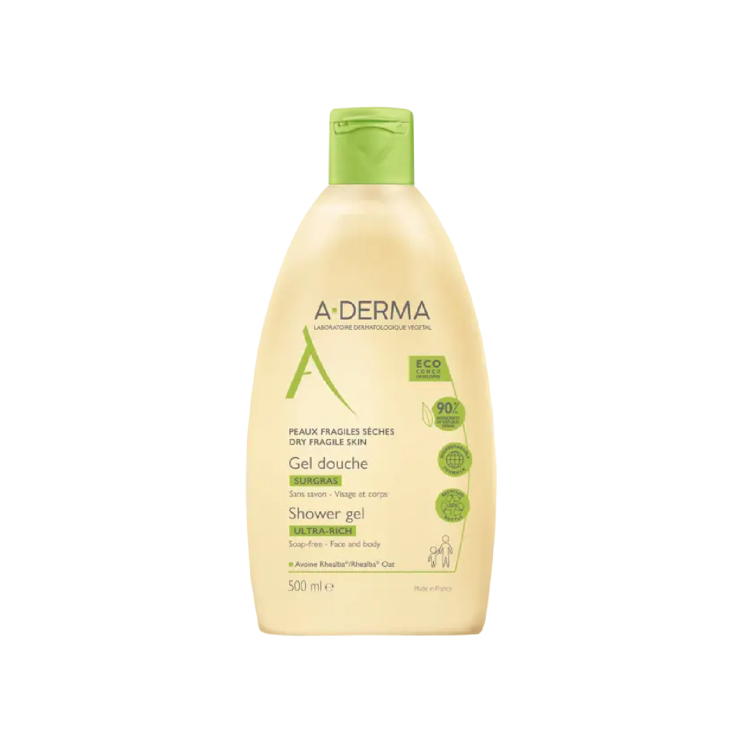Gel de ducha ultra rico A-Derma 500 ml