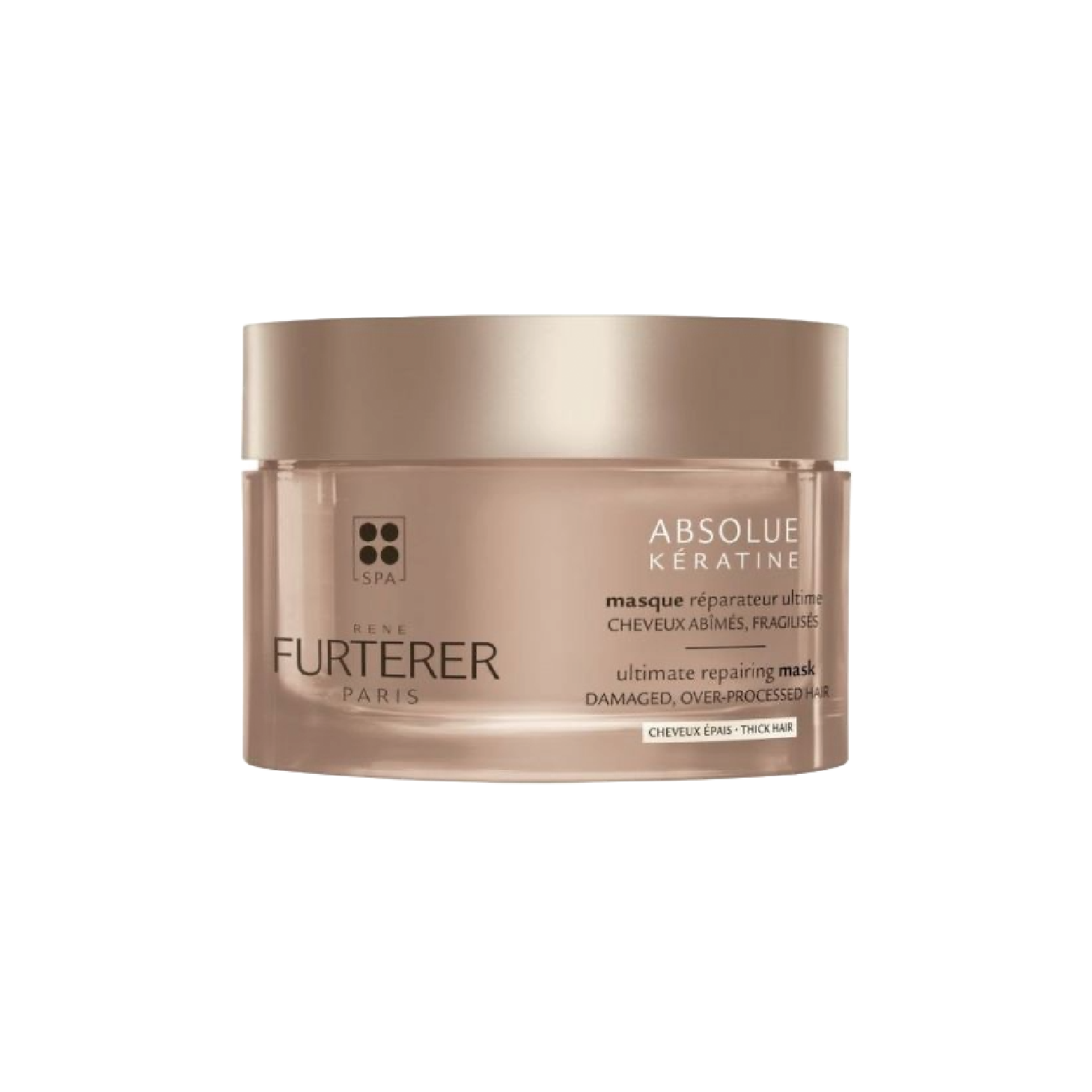 Rene Furterer Absolue Kératine Máscara Reparação Cabelos Espessos 200ml