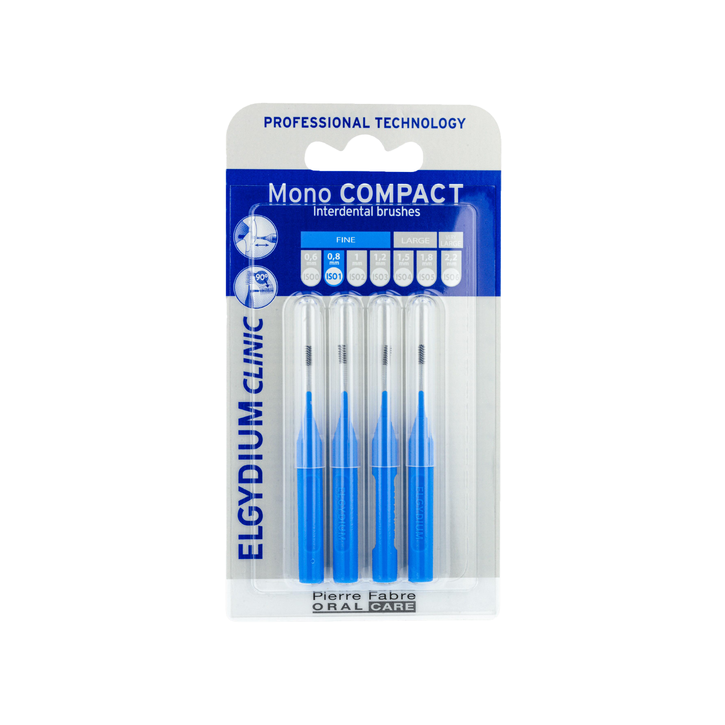 Elgydium Clinic Mono Compact Escovilhões Azul (ISO 1) x 4 Unidades
