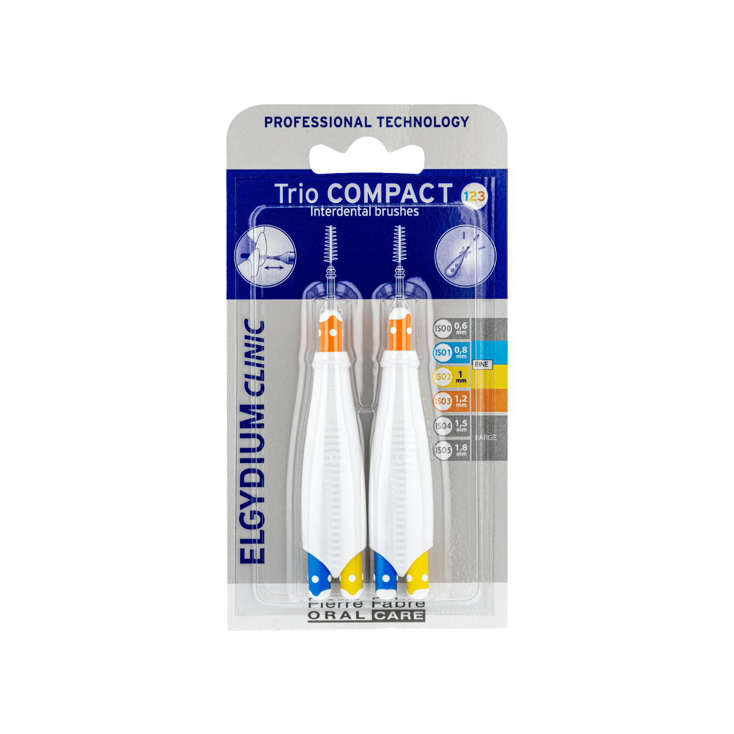 Elgydium Clinic Trio Compact Escovilhões (ISO 1/2/3) x 2 Unidades