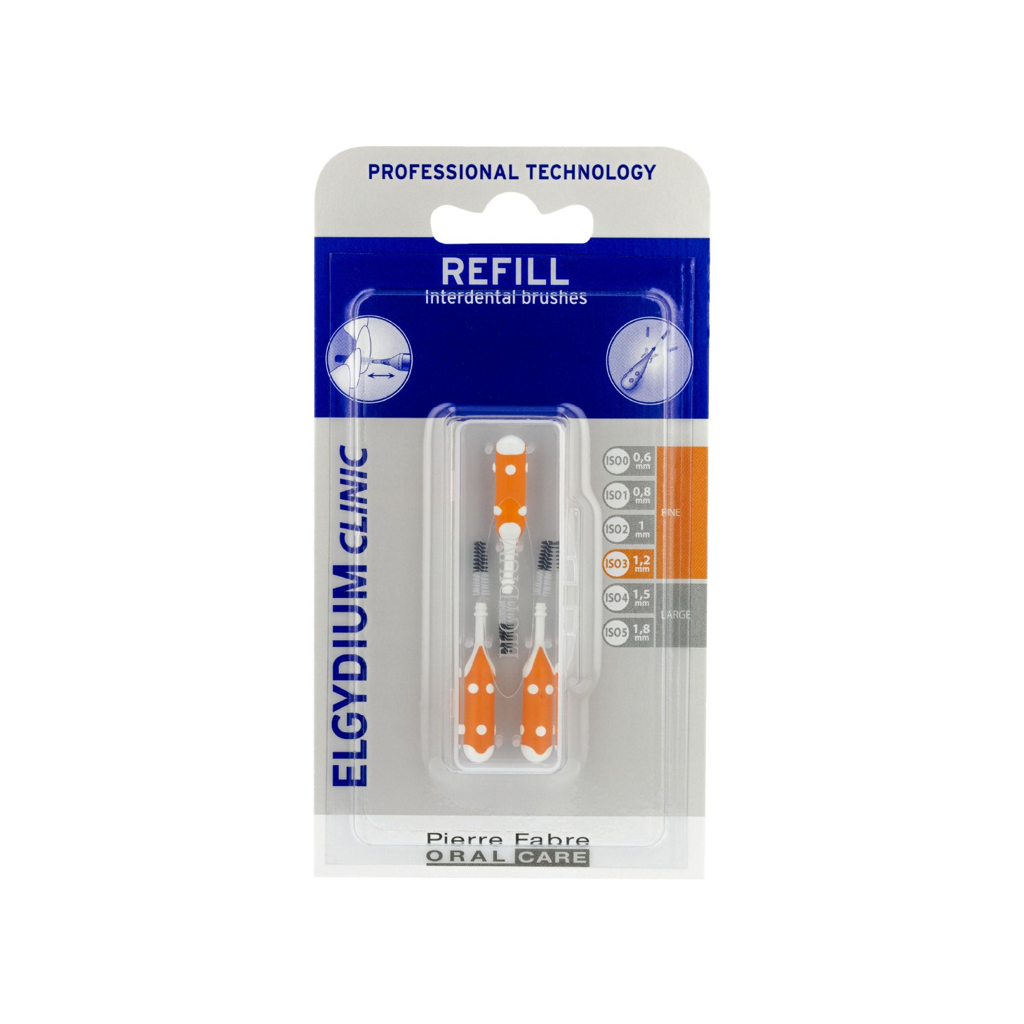 Elgydium Clinic Recargas Escovilhões Laranja (ISO 3) x 3 Unidades