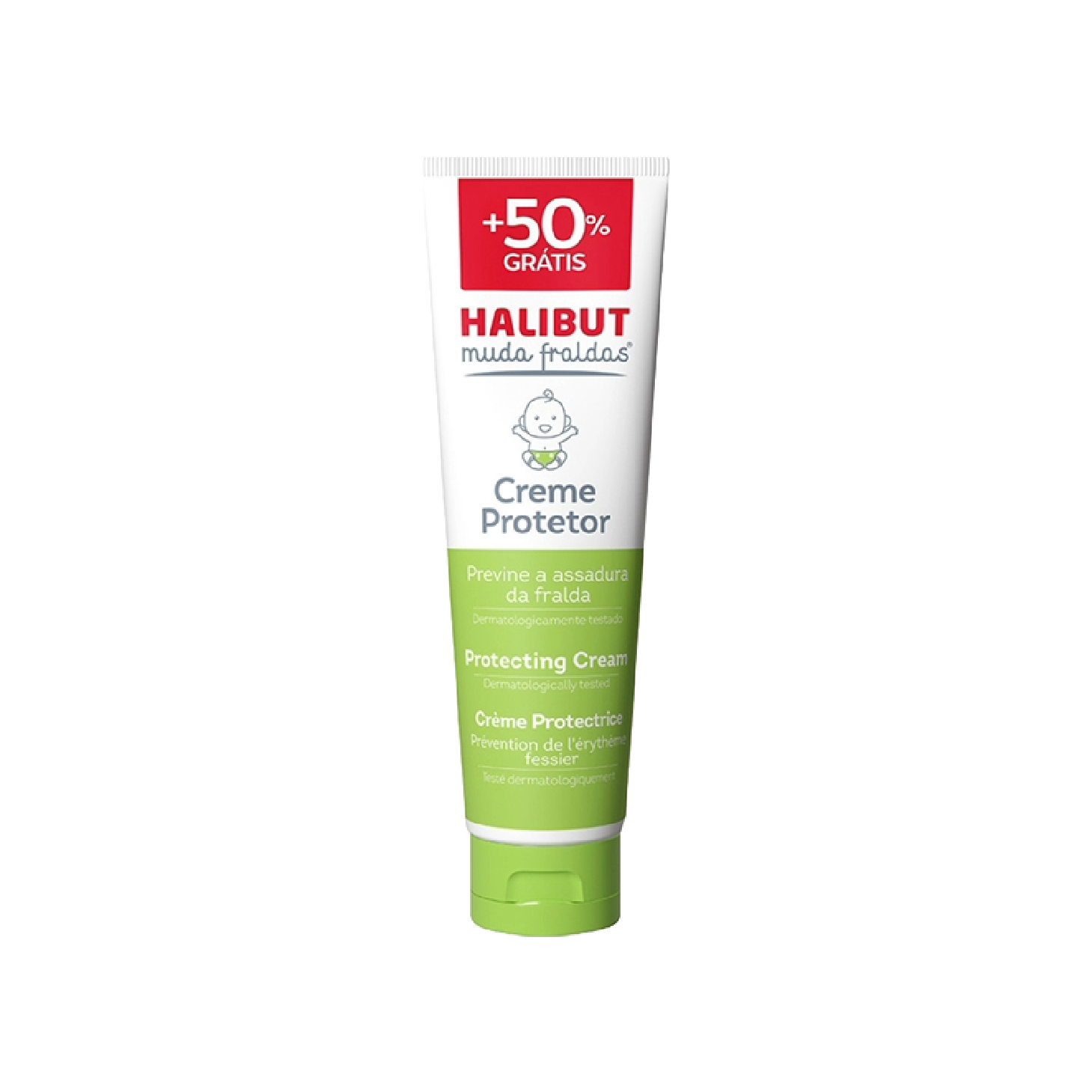 Halibut Muda Fraldas Creme 100g + 50g