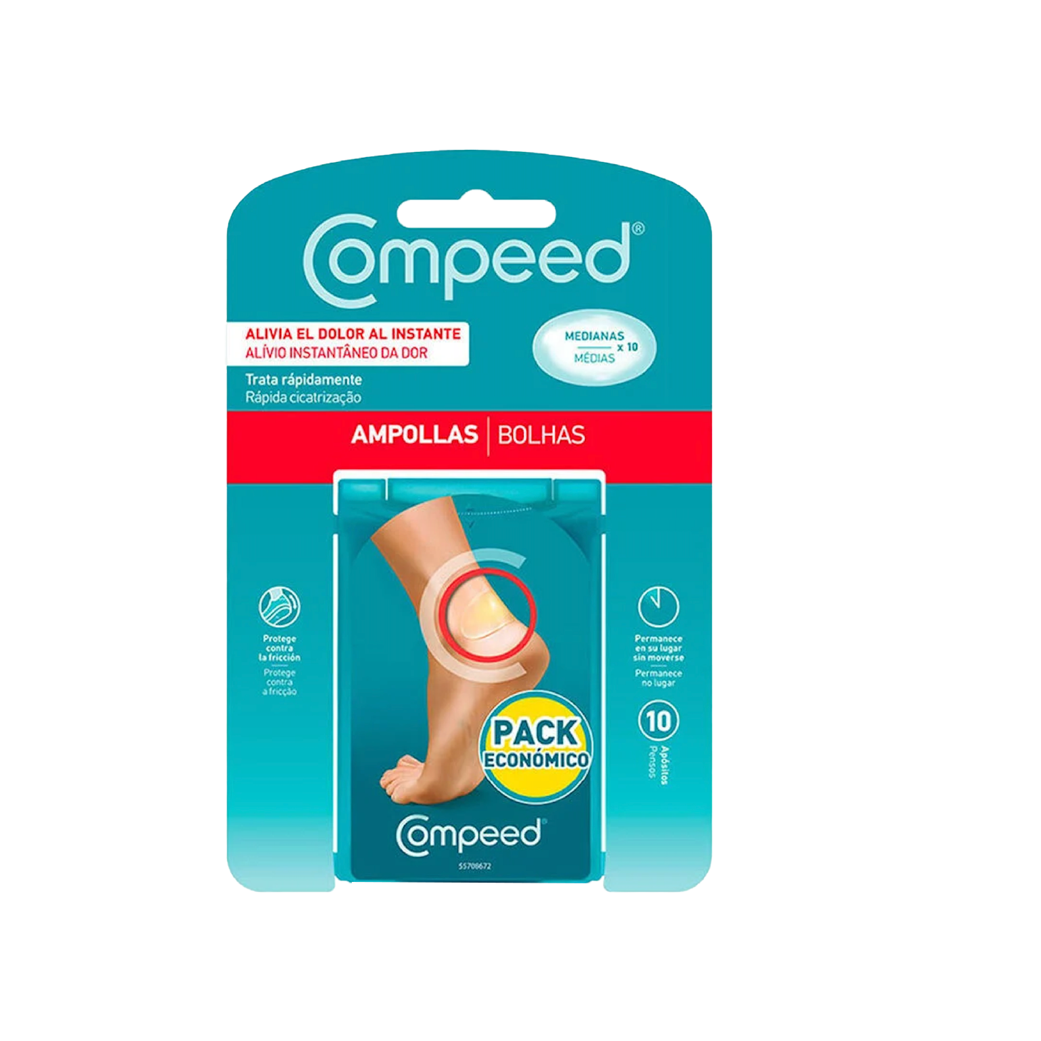 Compeed Pensos Bolhas Médias 10 Unidades