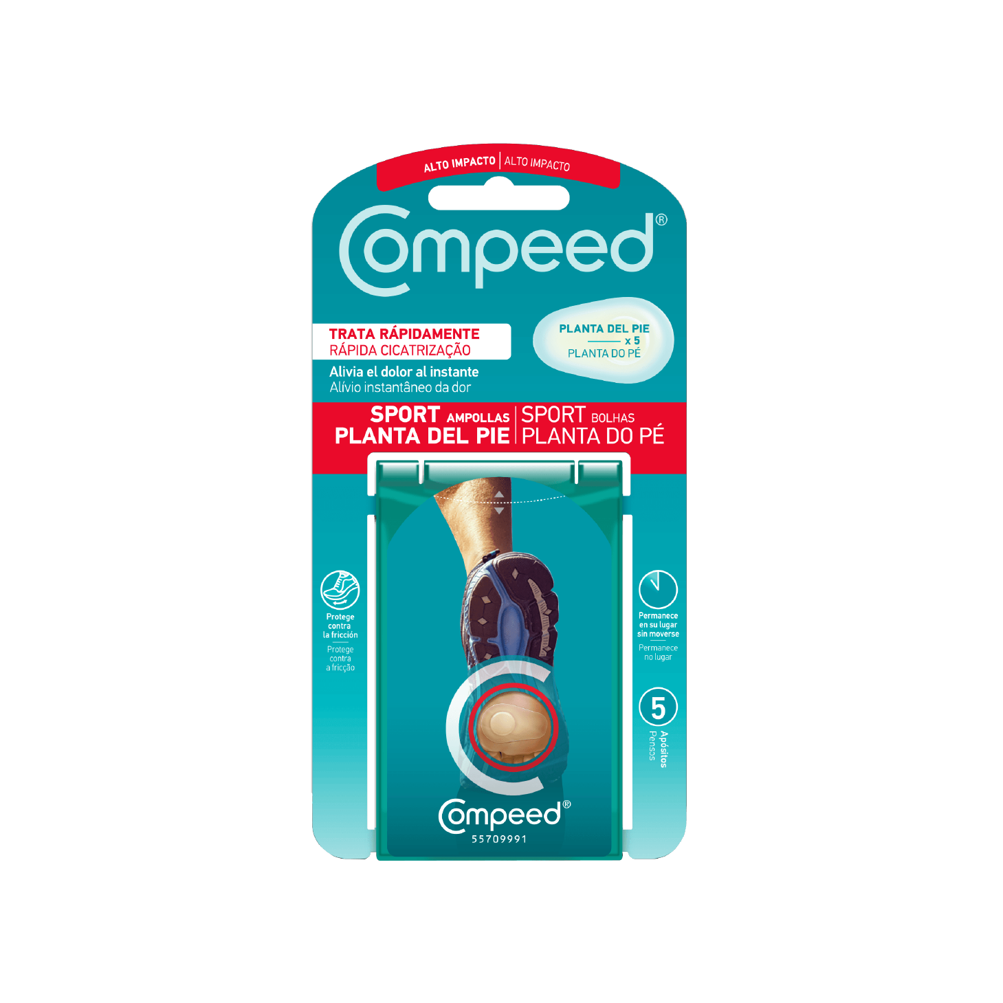 Compeed Pensos Bolhas Sport Planta do Pé 5 Unidades