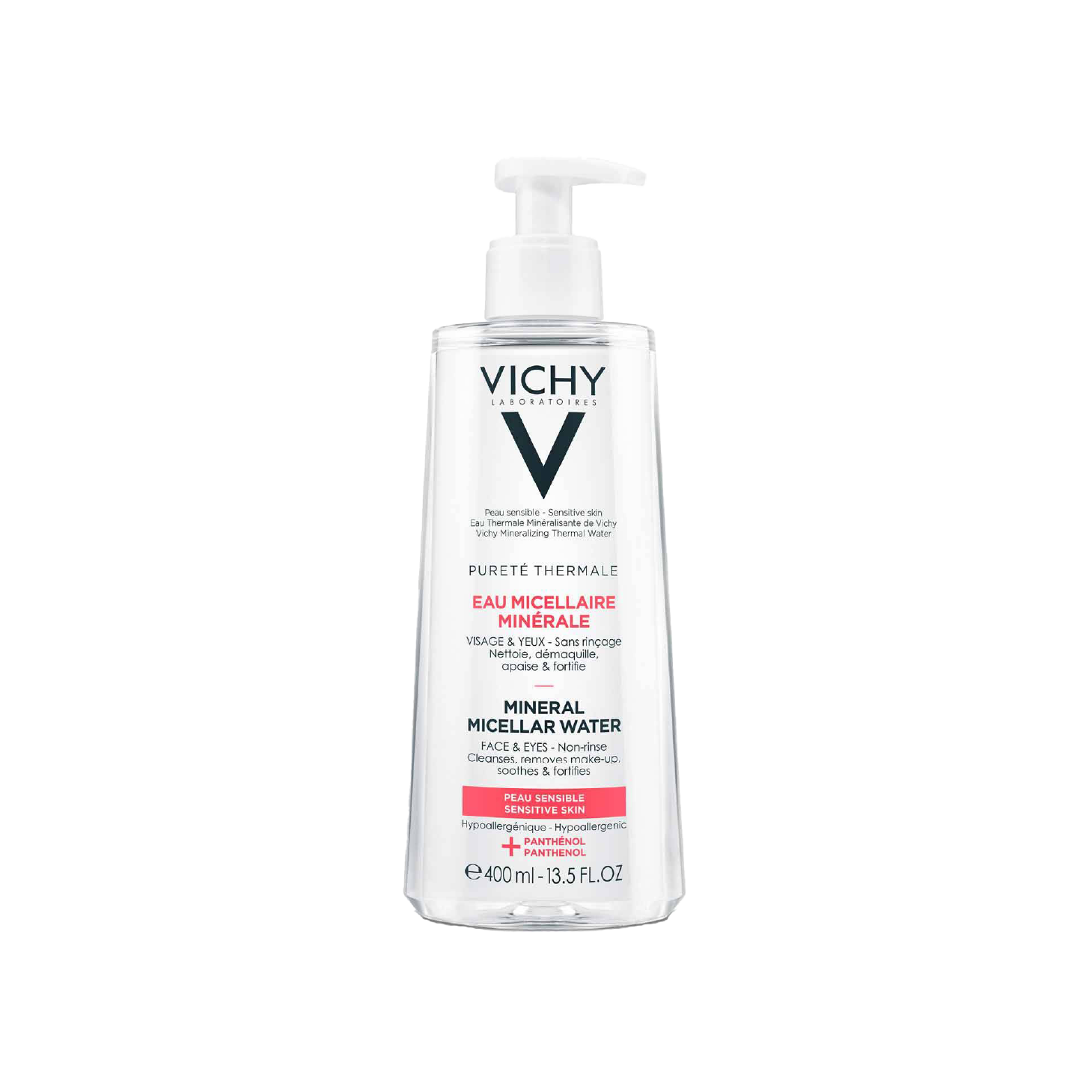 Vichy Pureté Thermale Água Micelar Pele Sensível 400ml