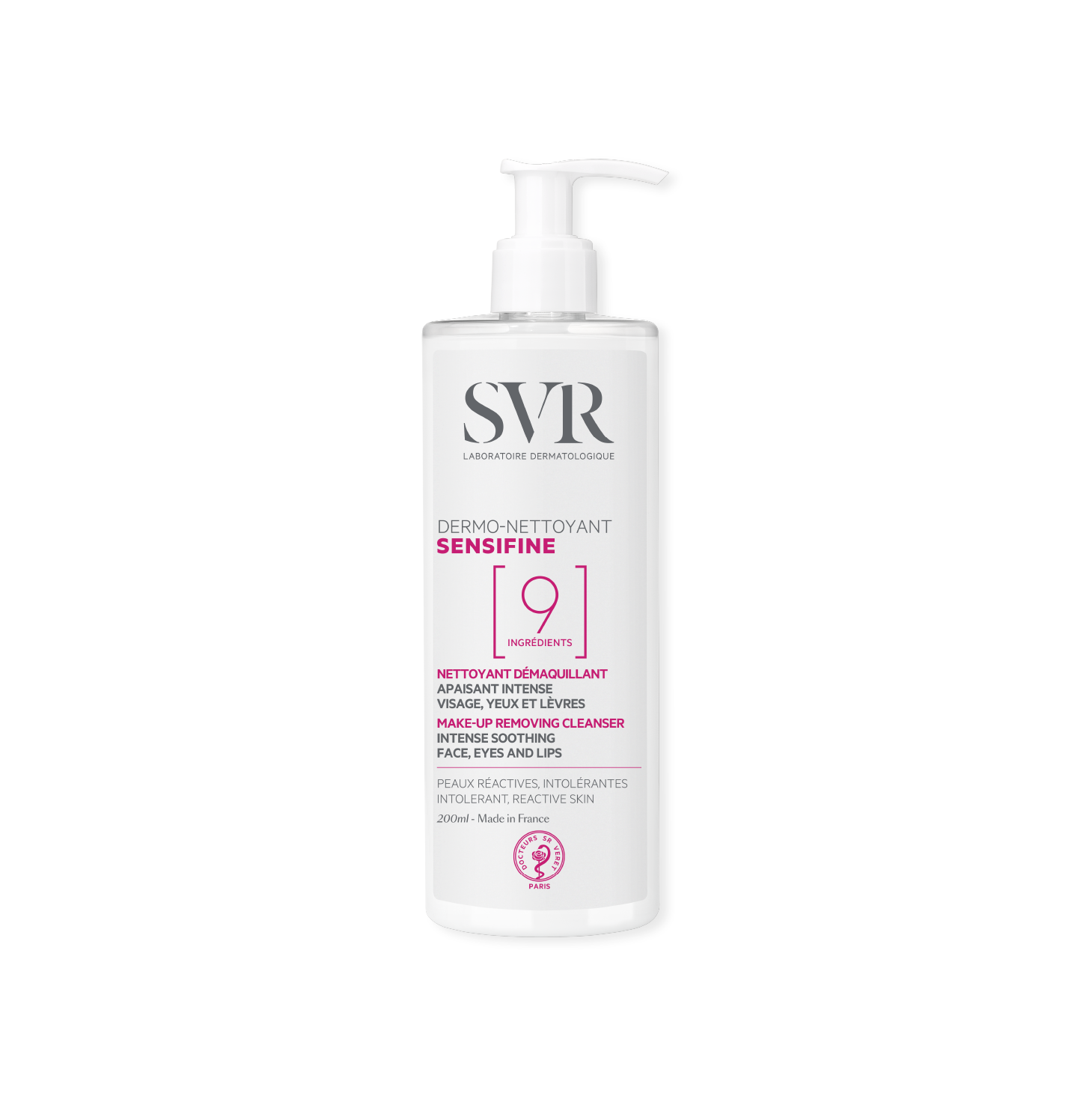 Crema-gel limpiador dermo-limpiador SVR Sensifine 400 ml