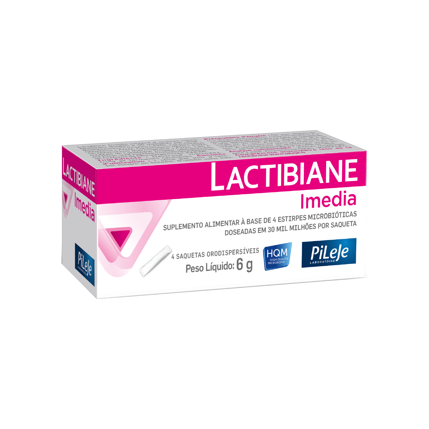 Pileje Lactibiane Imedia Saquetas Orodespersível 6g x 4 Unidades