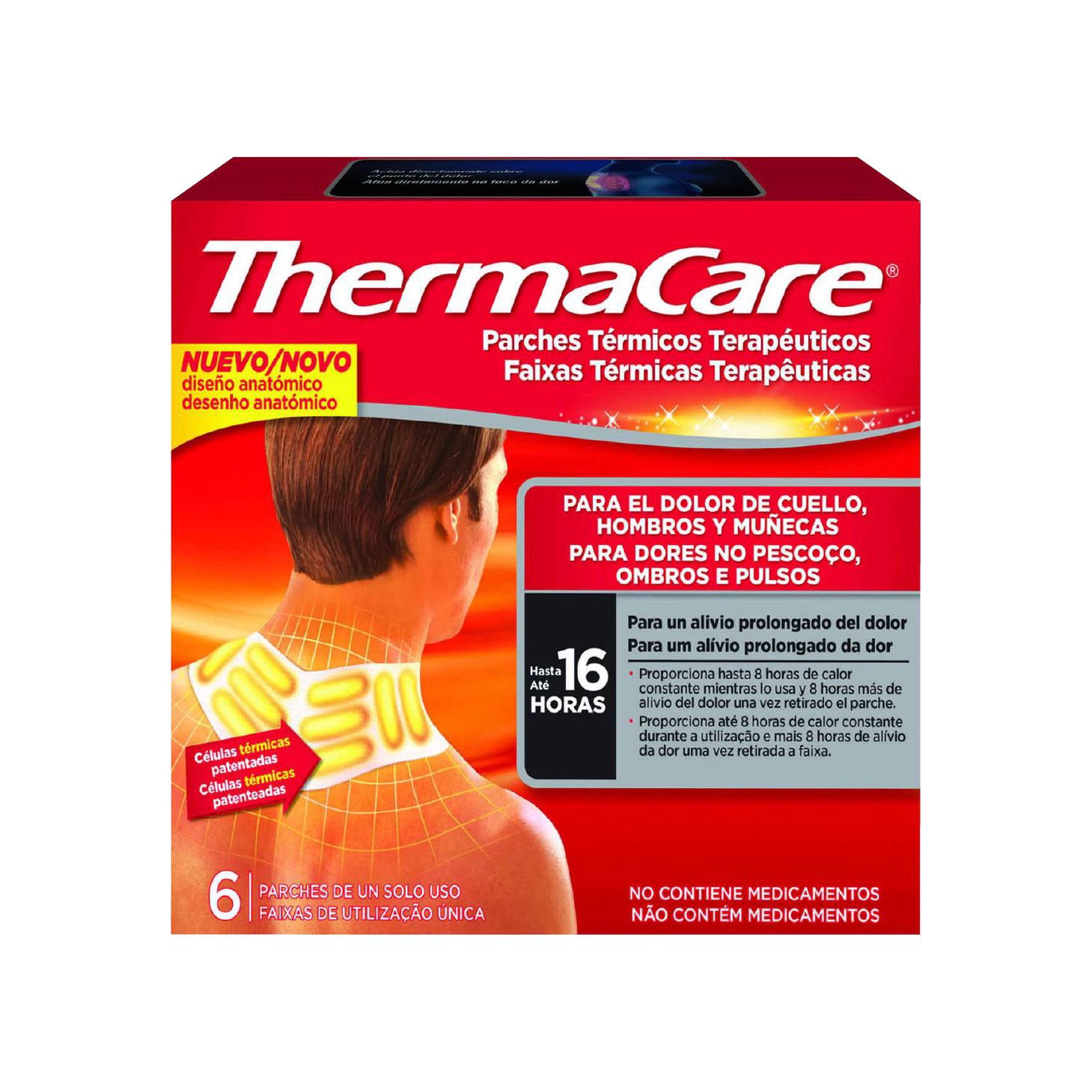 Thermacare Faixa Térmica Pescoço Ombros e Punho x 6 Unidades