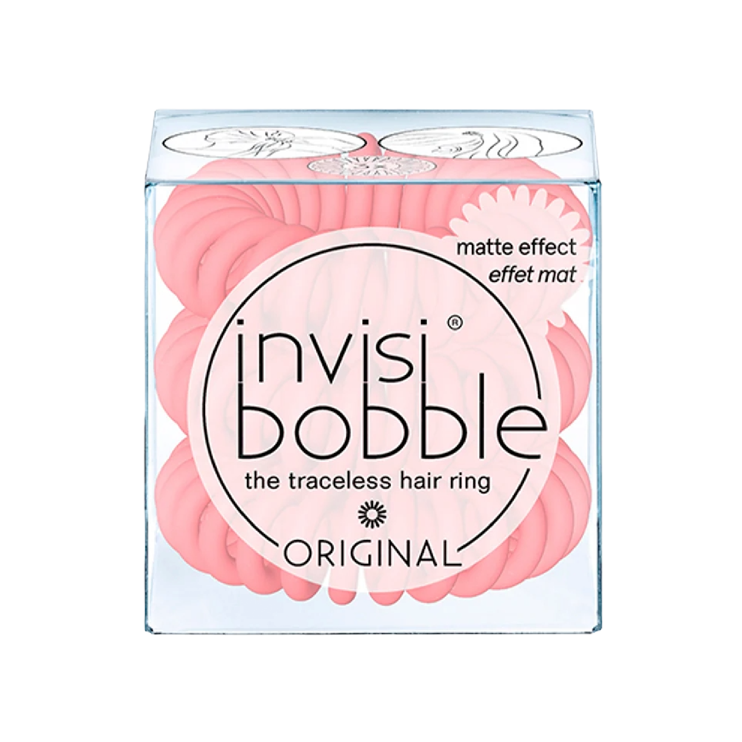 Invisibobble Elástico Cabelo Matte Rosa x 3 Unidades
