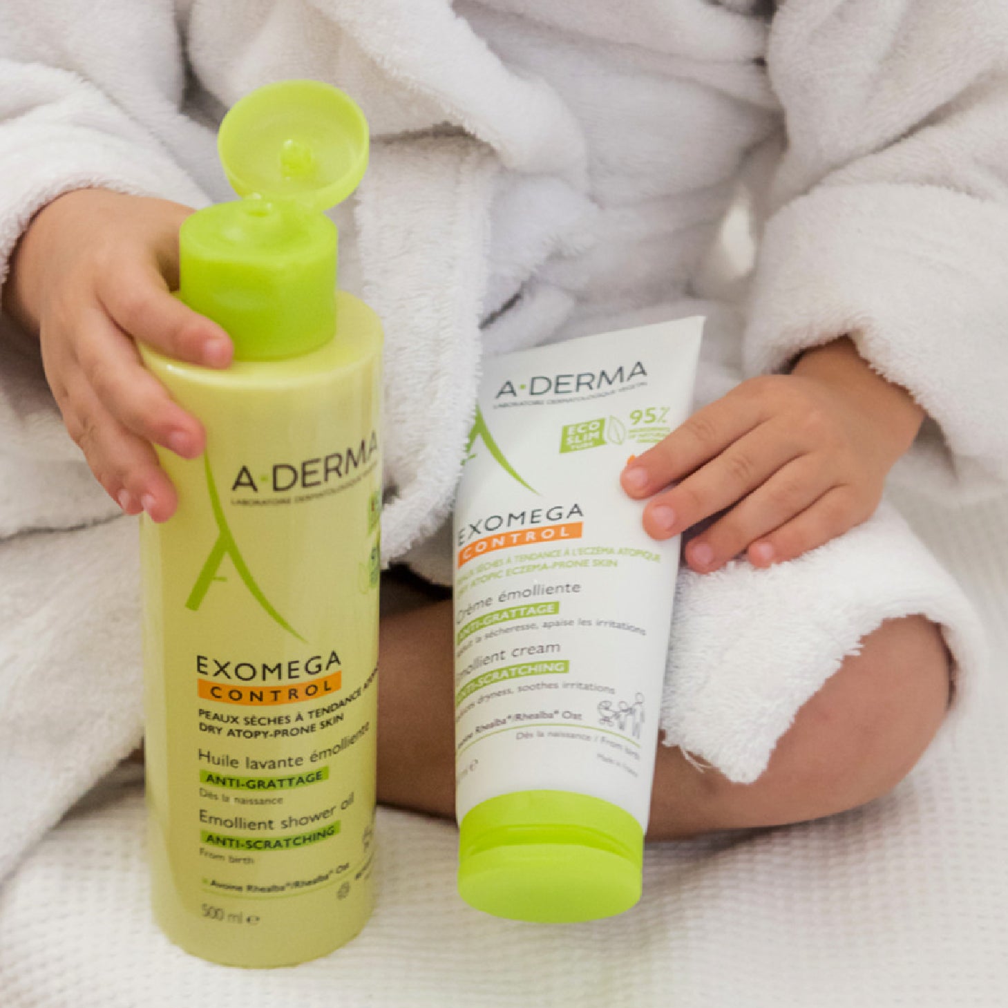 A-Derma Exomega Control Gel de Lavagem 500ml x 2 Unidades