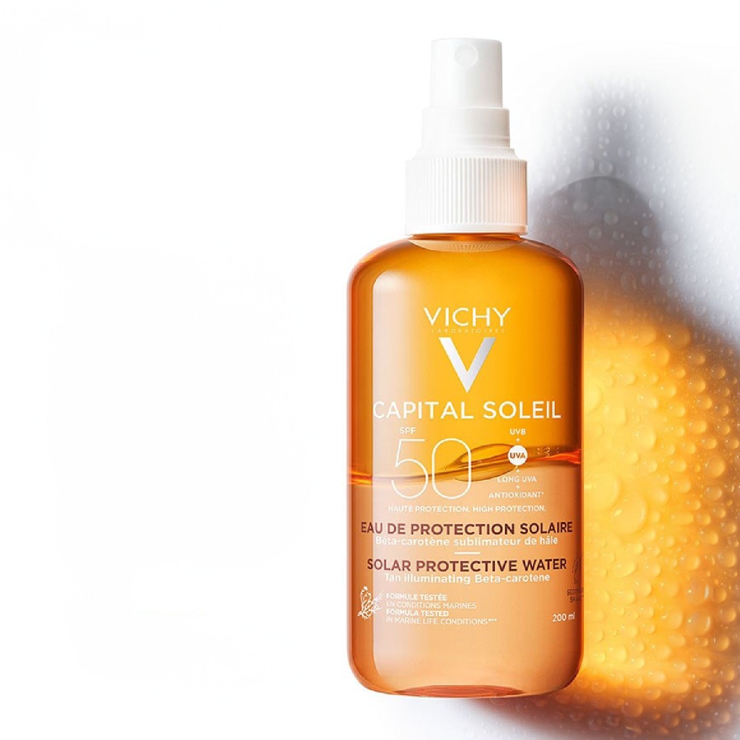 Vichy Capital Soleil Água de Proteção Solar Bronze SPF50 200ml